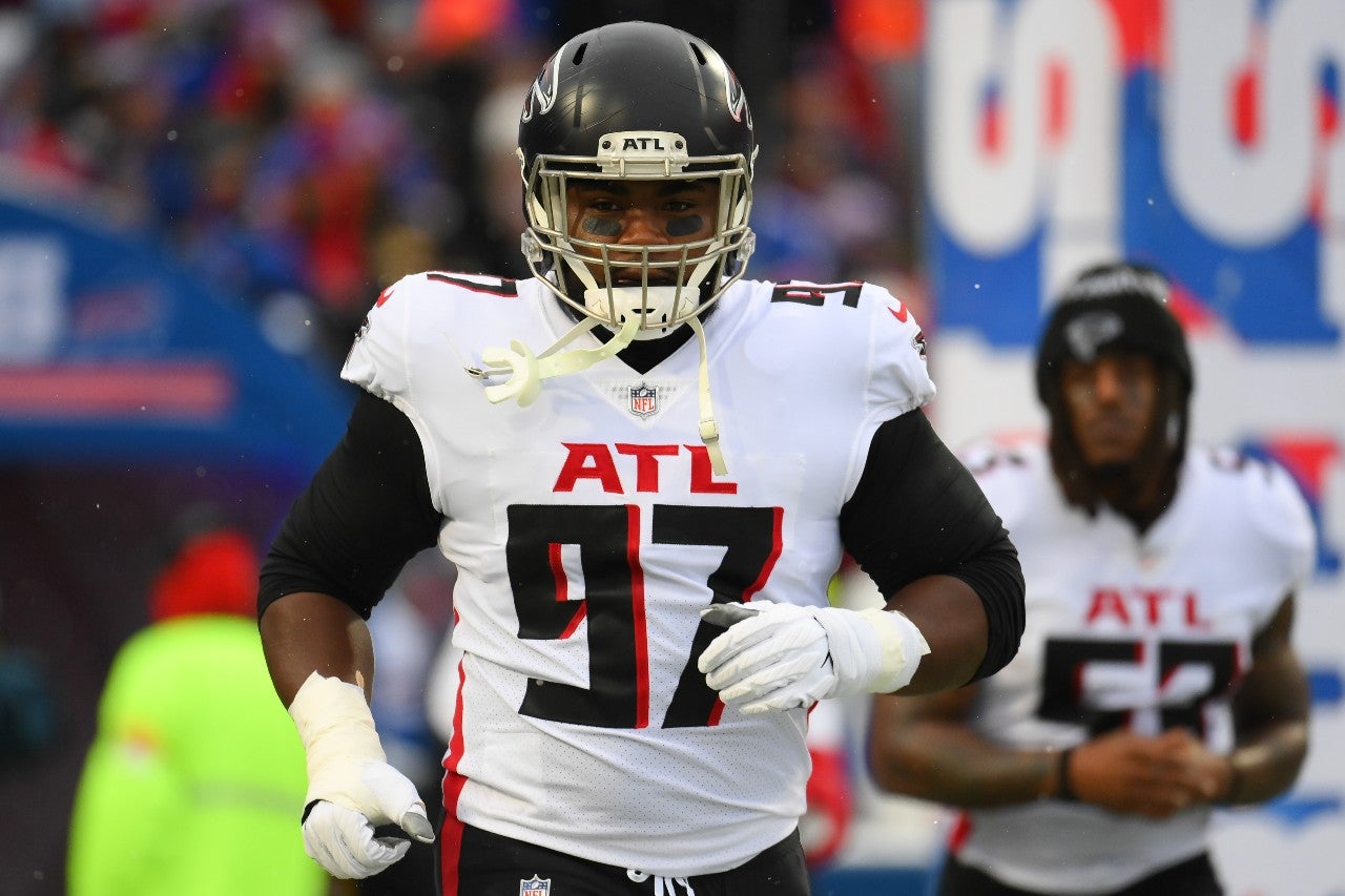 Grady Jarrett would be a massive addition to the Chiefs defense. Photo credit: Rich Barnes-USA TODAY Sports