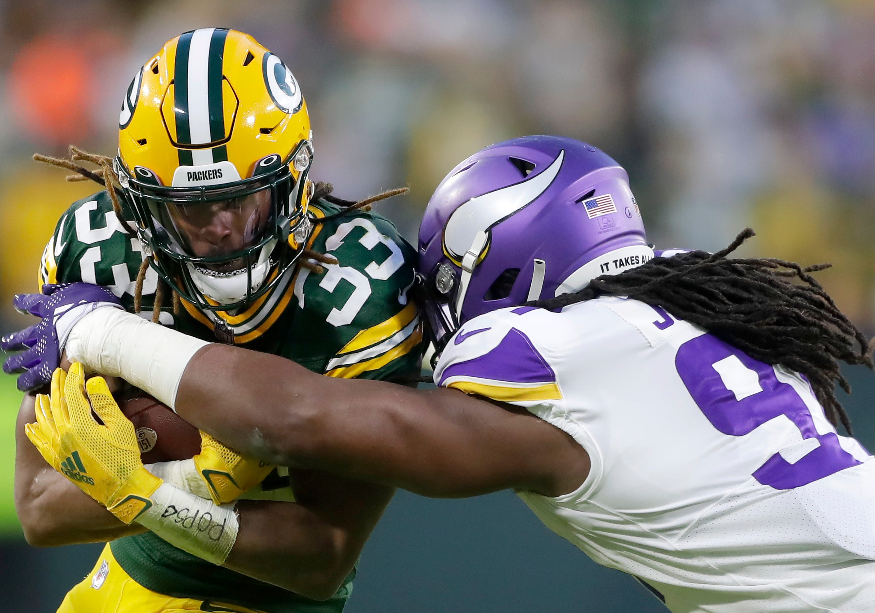 Green Bay Packers RB Aaron Jones v. Minnesota Vikings