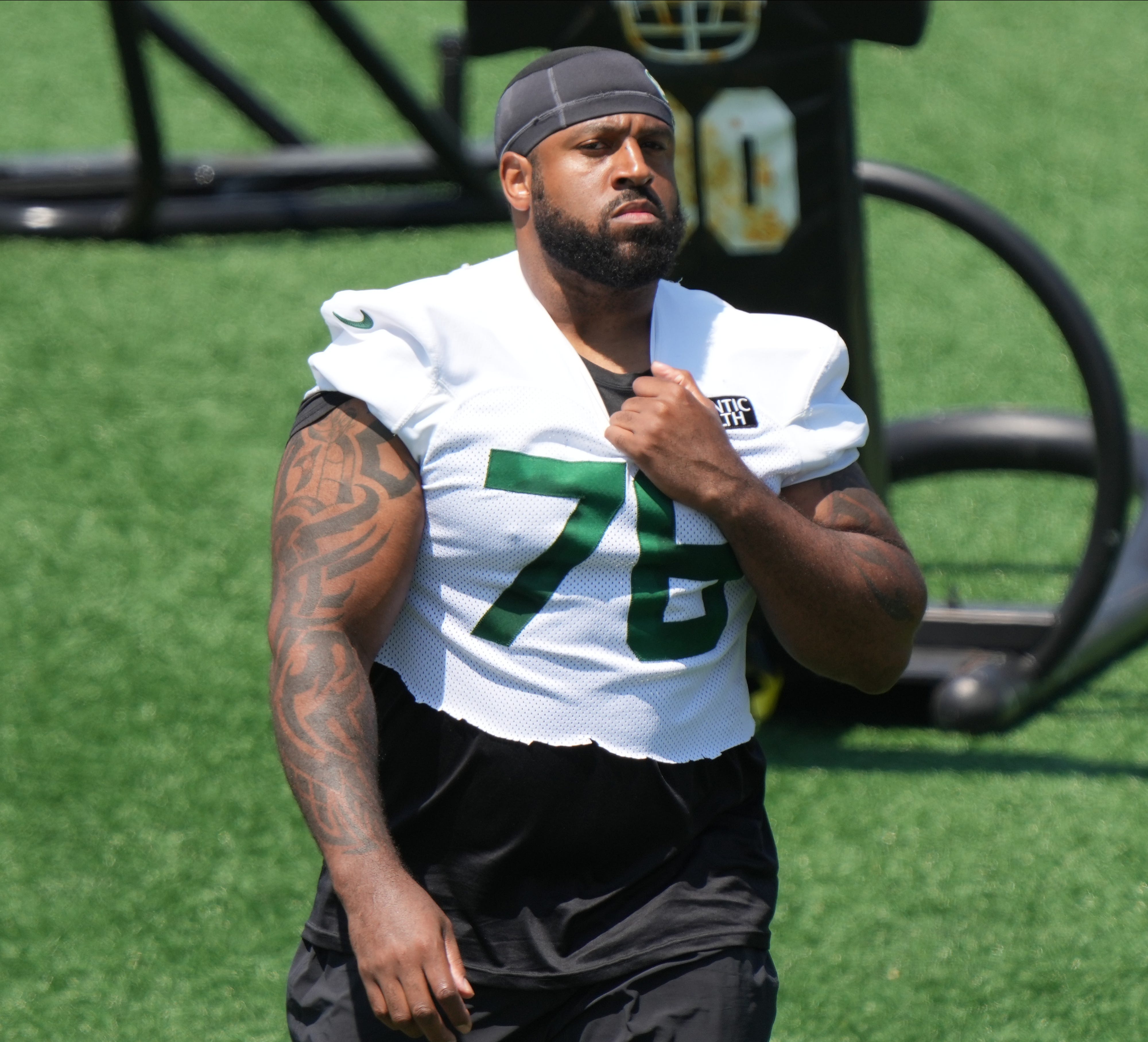Offensive tackle Duane Brown during the Jets OTA.
