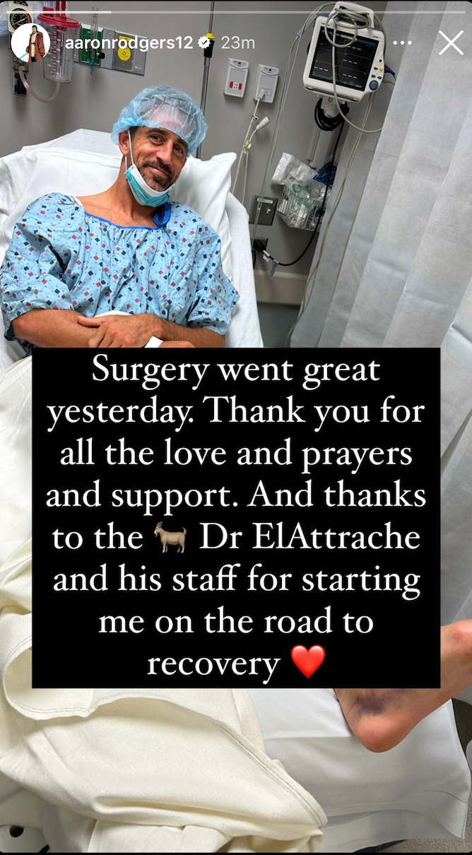 Aaron Rodgers surgery update