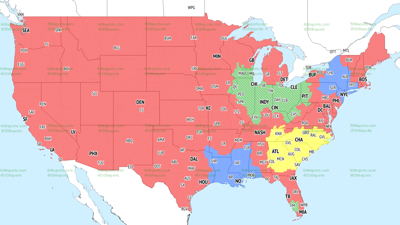 FOX NFL Week 15 broadcast map