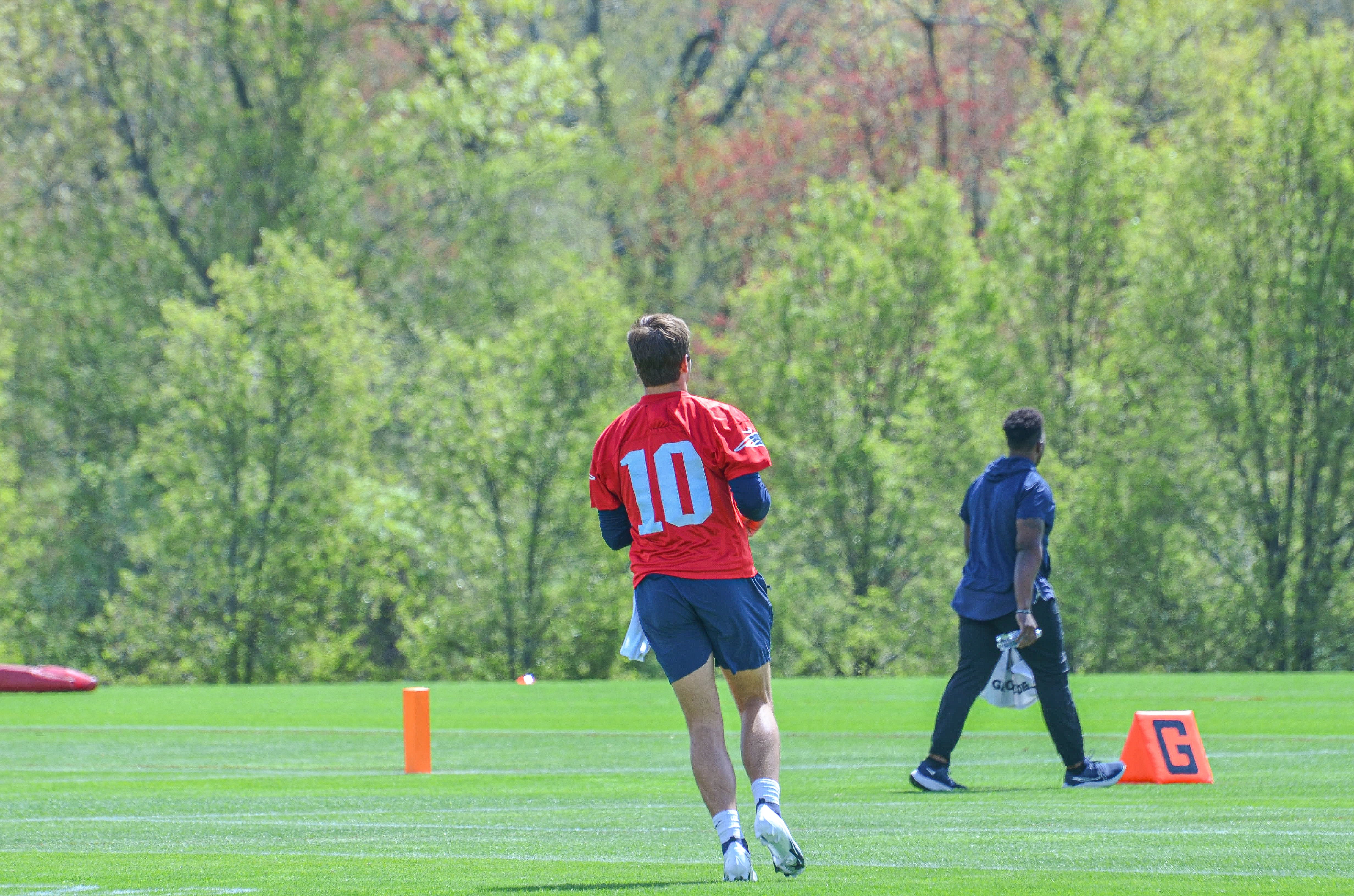 Patriots rookie minicamp at Gillette Stadium 5/11: QB Drake Maye