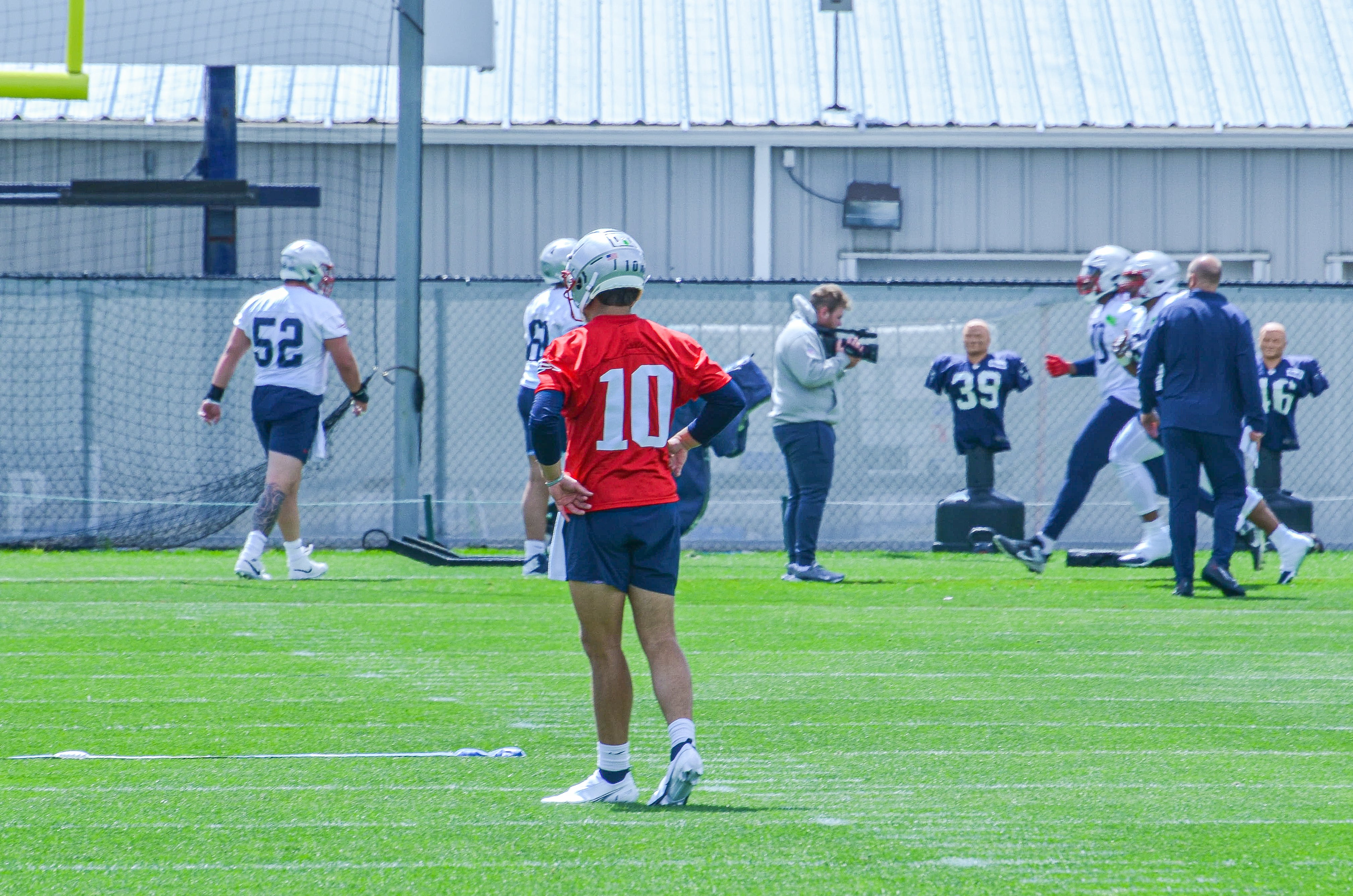 Patriots rookie minicamp at Gillette Stadium 5/11: QB Drake Maye