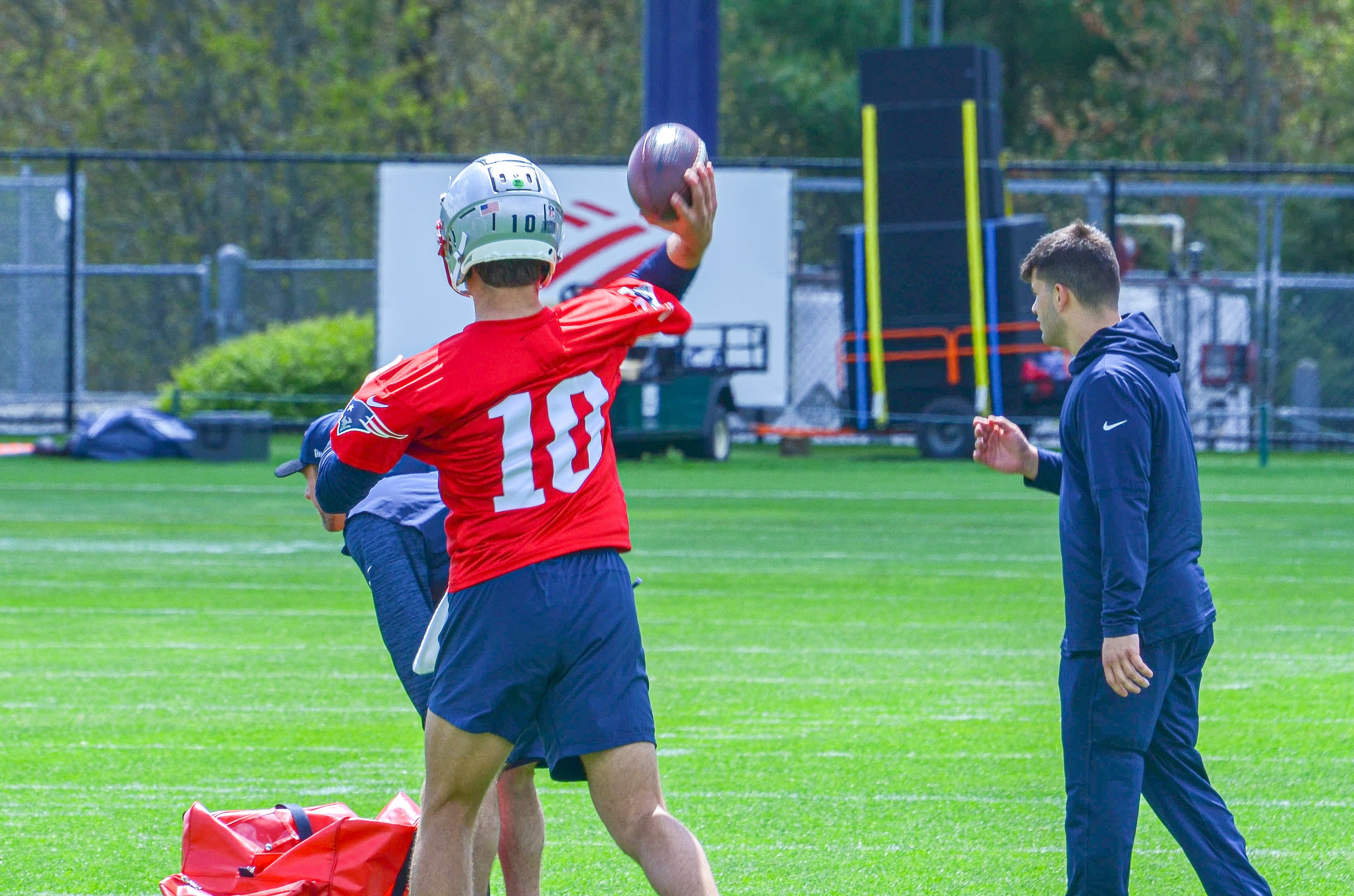 Patriots rookie minicamp at Gillette Stadium 5/11: QB Drake Maye