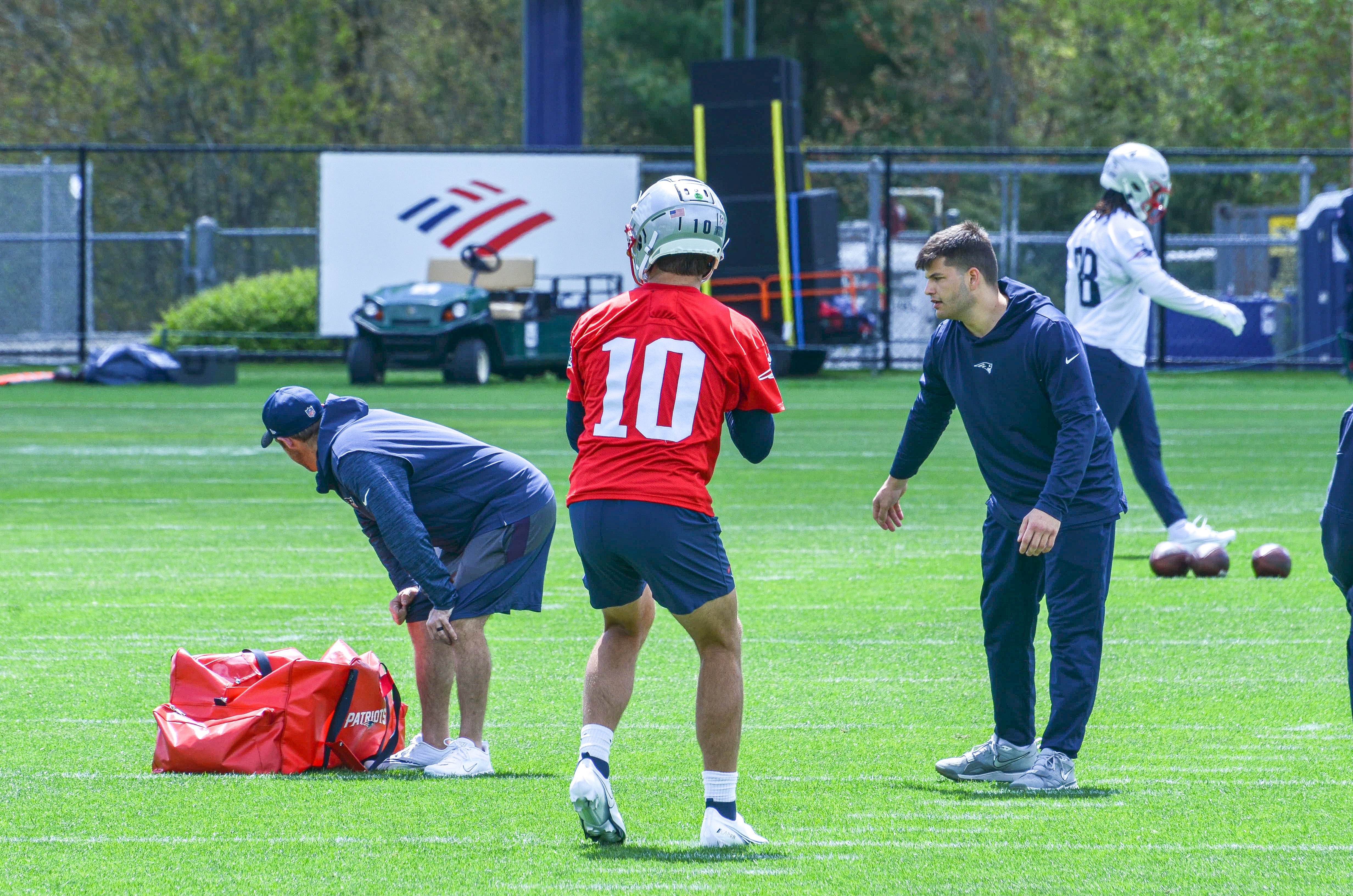 Patriots rookie minicamp at Gillette Stadium 5/11: QB Drake Maye