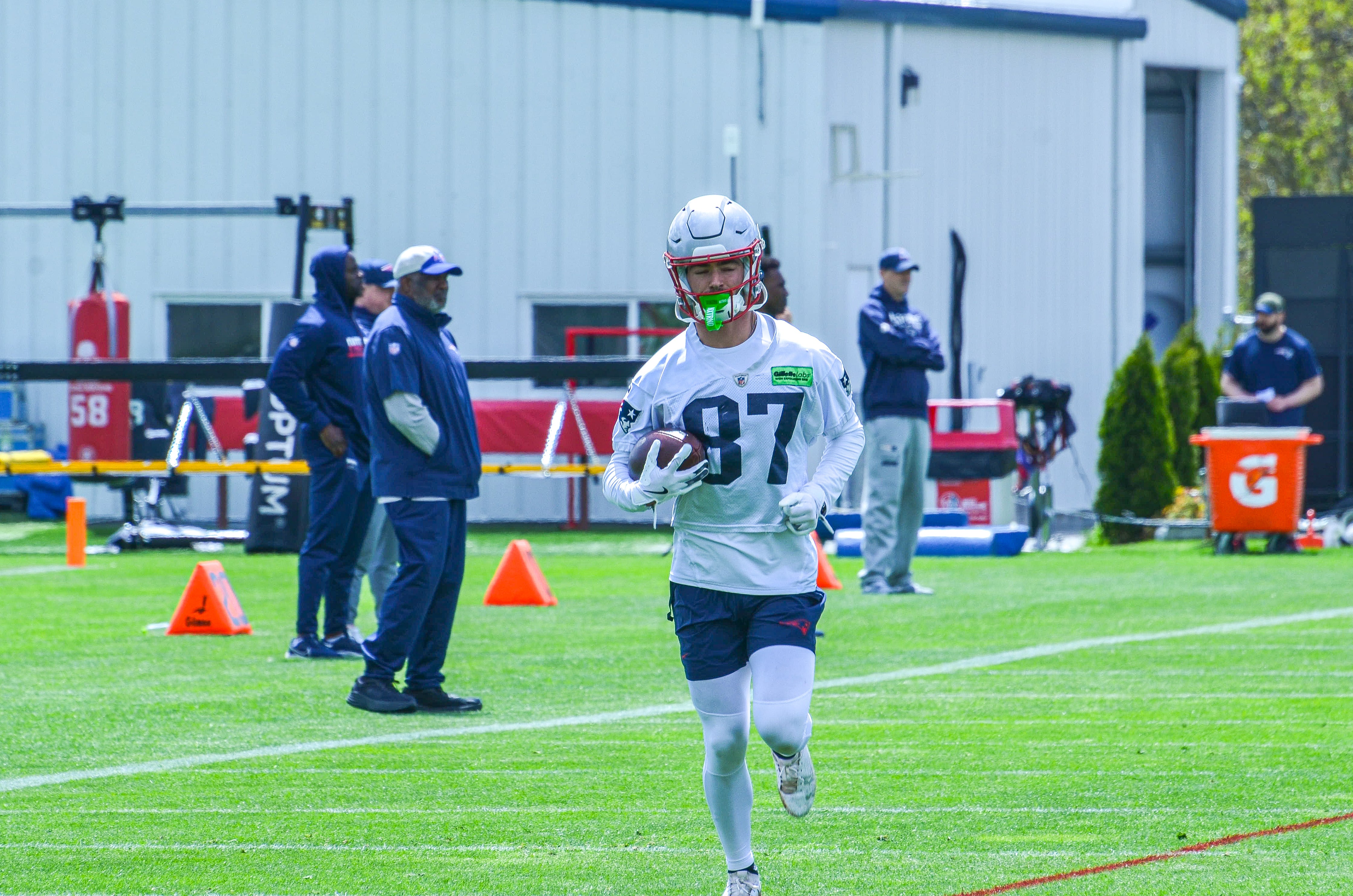 Patriots rookie minicamp at Gillette Stadium 5/11: WR Davis Wallis (Tryout)