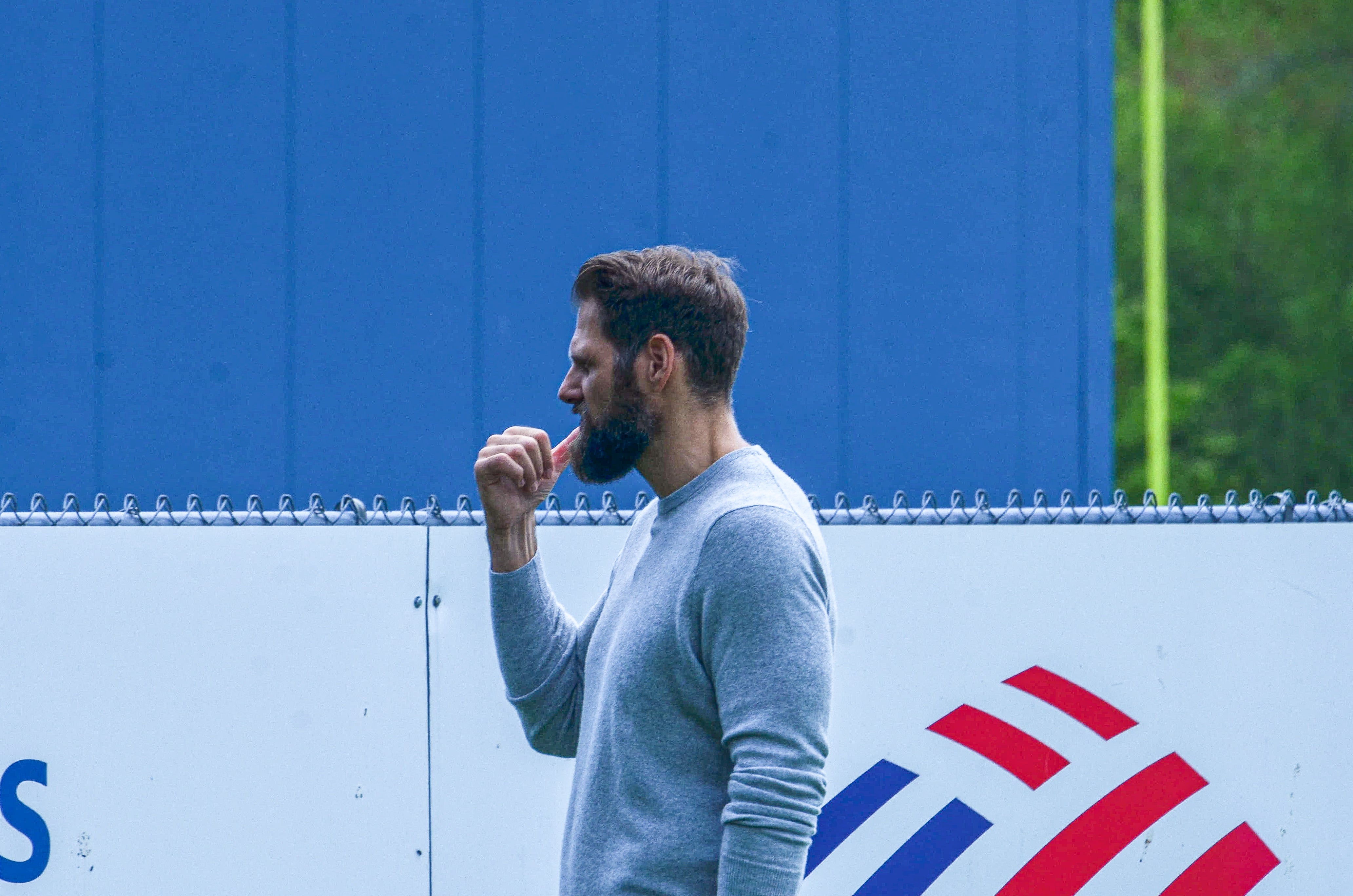 Monday, May 20 - Former Patriots OT Sebastian Vollmer at OTAs