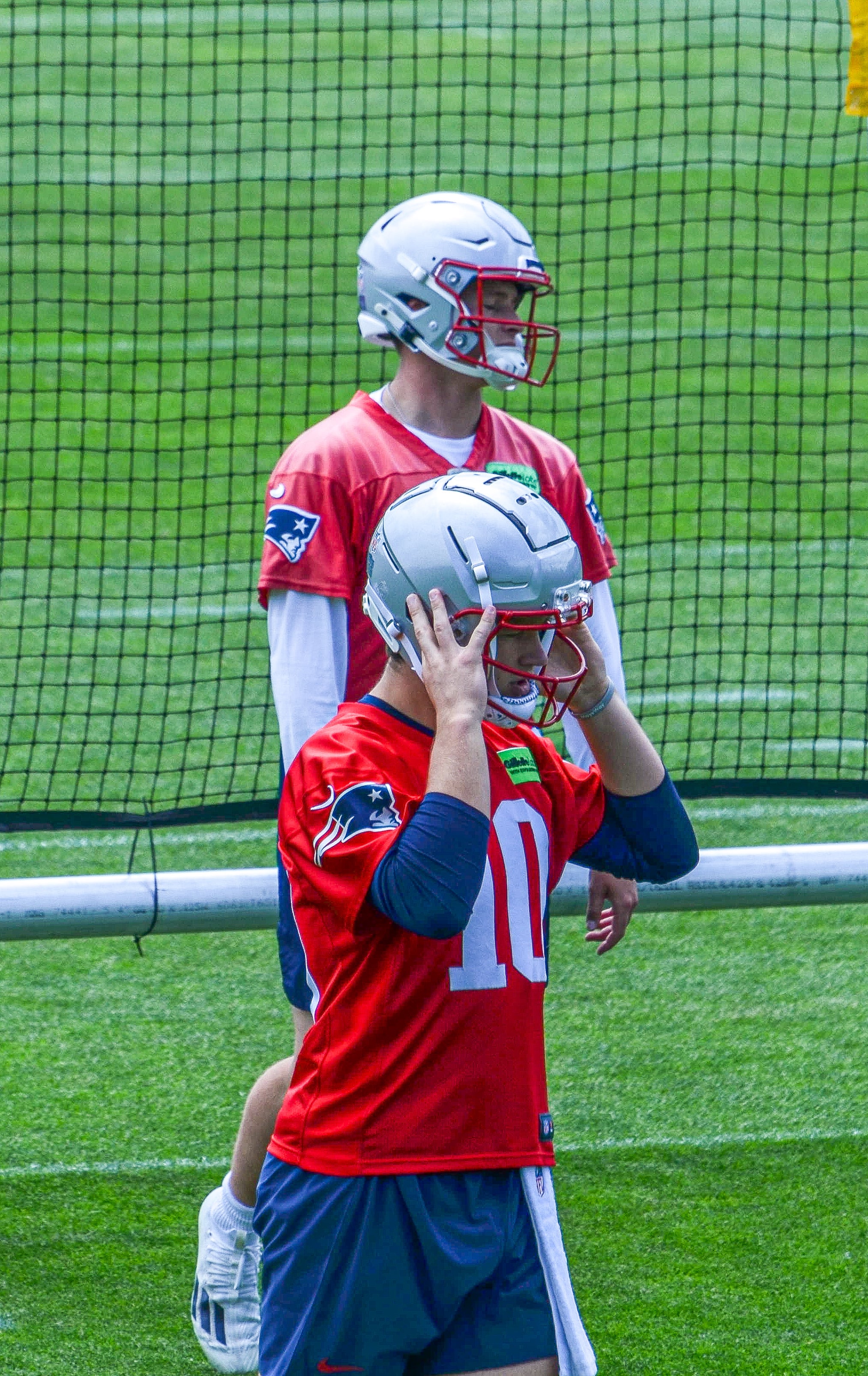Monday, May 20 - Patriots QBs Drake Maye and Bailey Zappe at OTAs