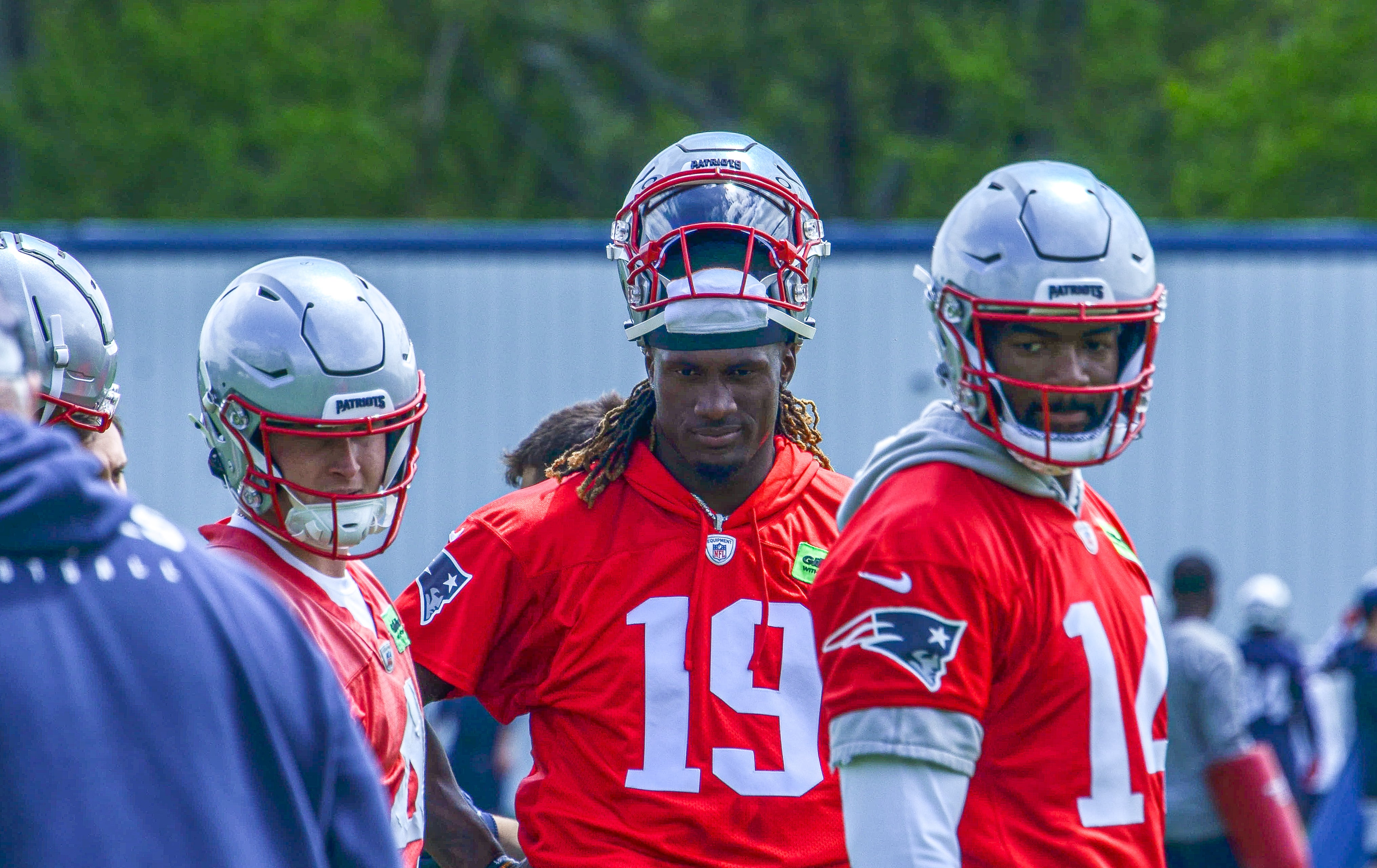 Monday, May 20 - Patriots QB Bailey Zappe, Jacoby Brissett, and Joe Milton III at OTAs