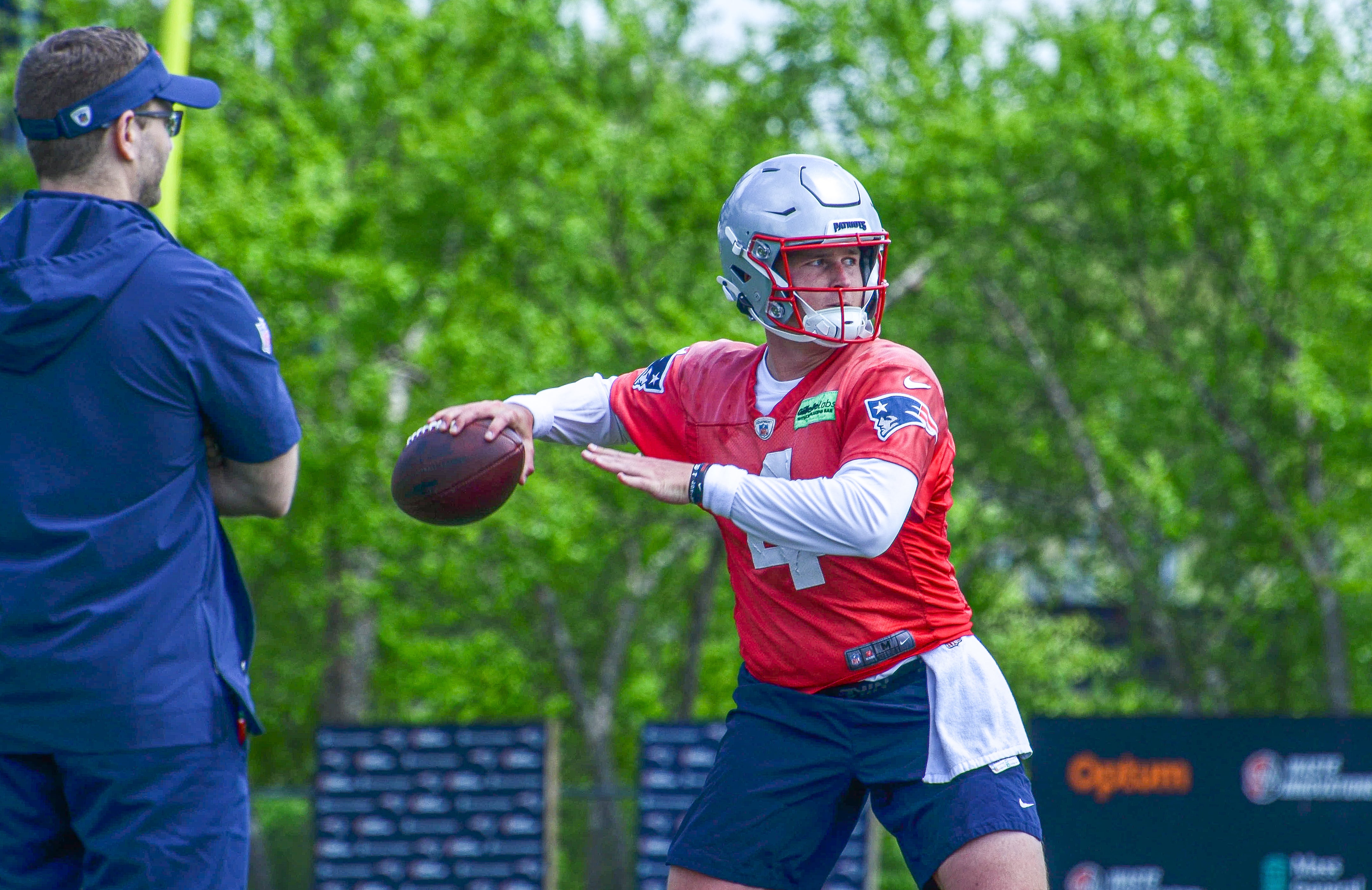 Monday, May 20 - Patriots QB Bailey Zappe at OTAs