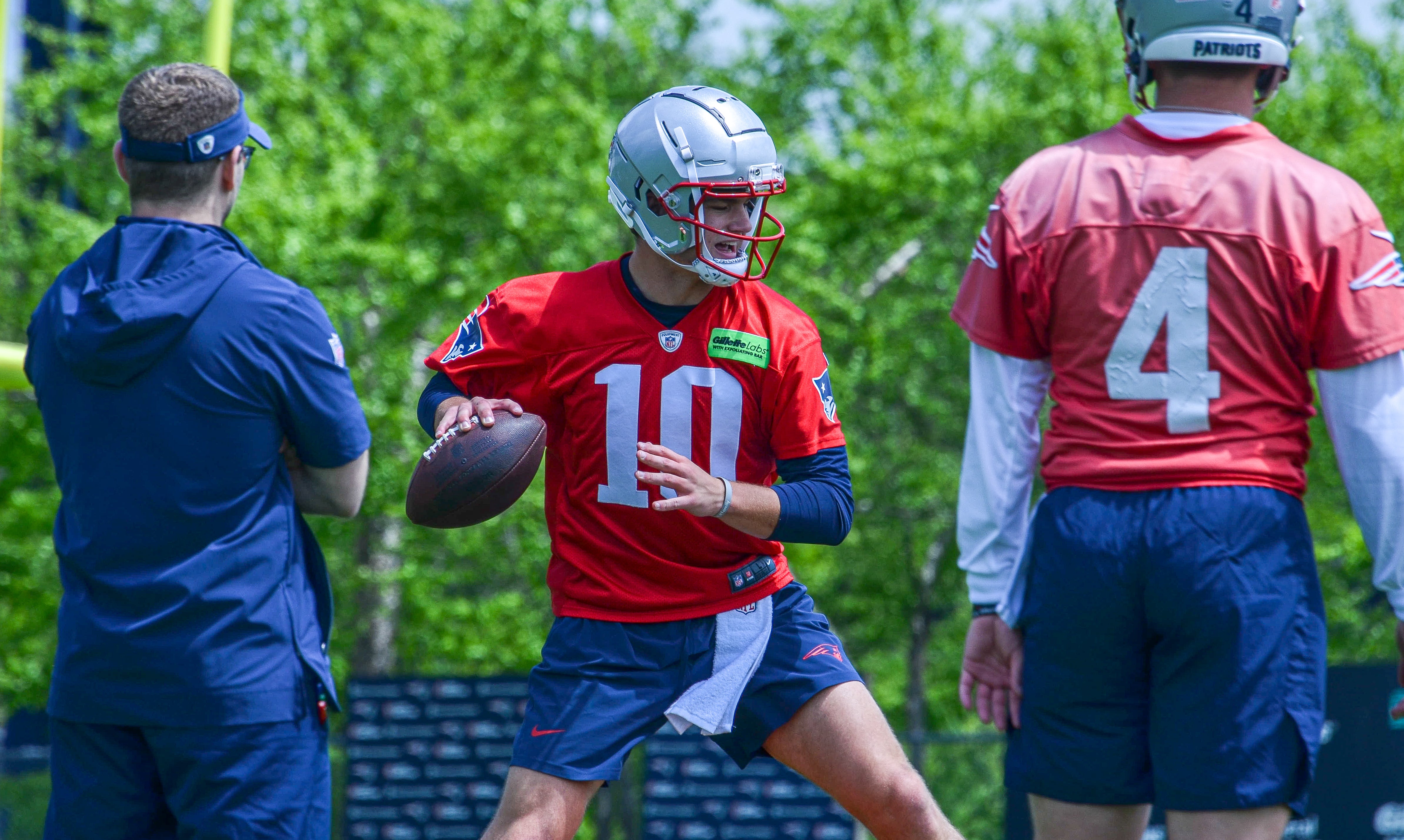 Monday, May 20 - Patriots QB Drake Maye and Bailey Zappe at OTAs