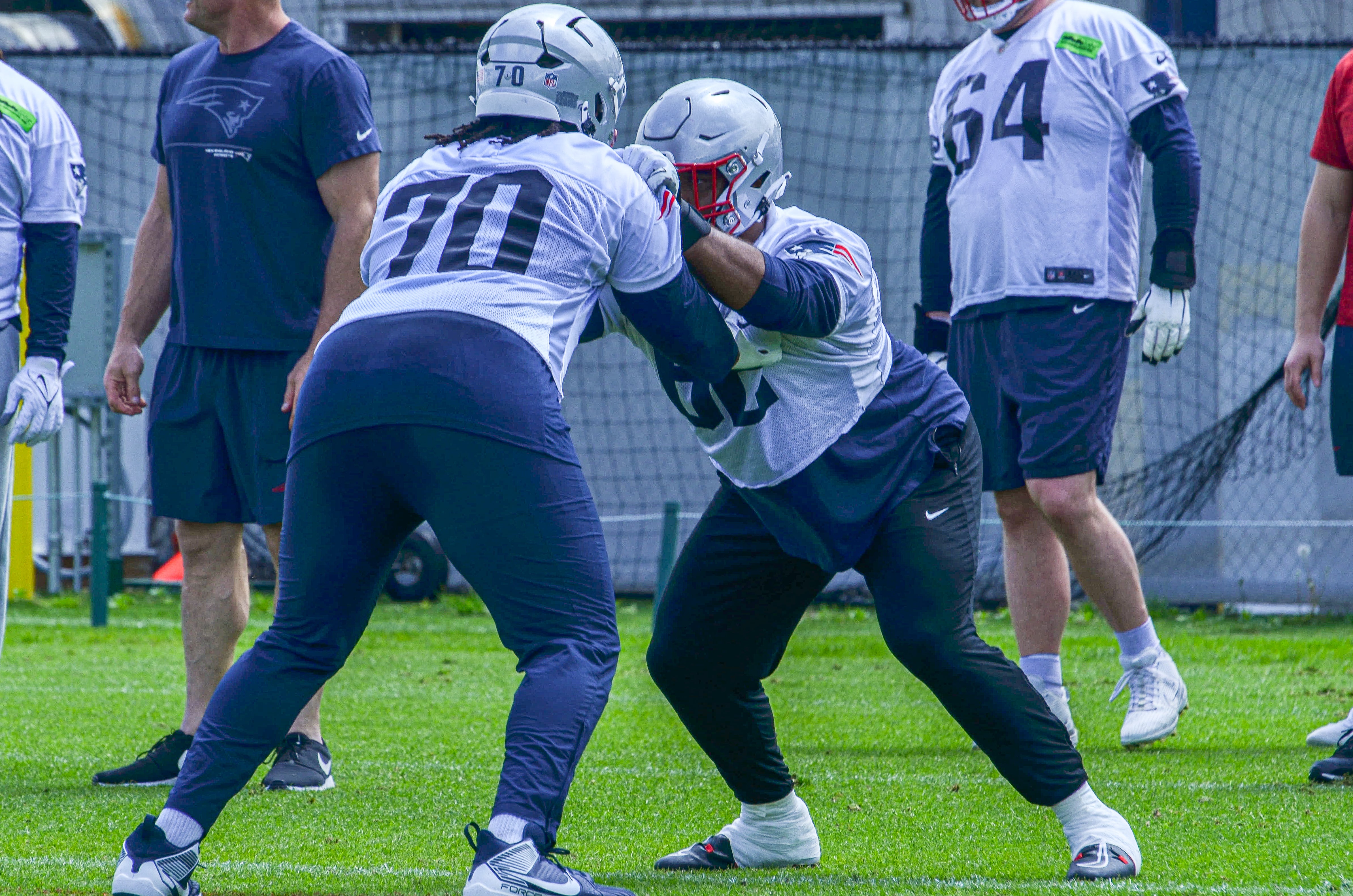 Monday, May 20 - Patriots T Caedan Wallace at OTAs