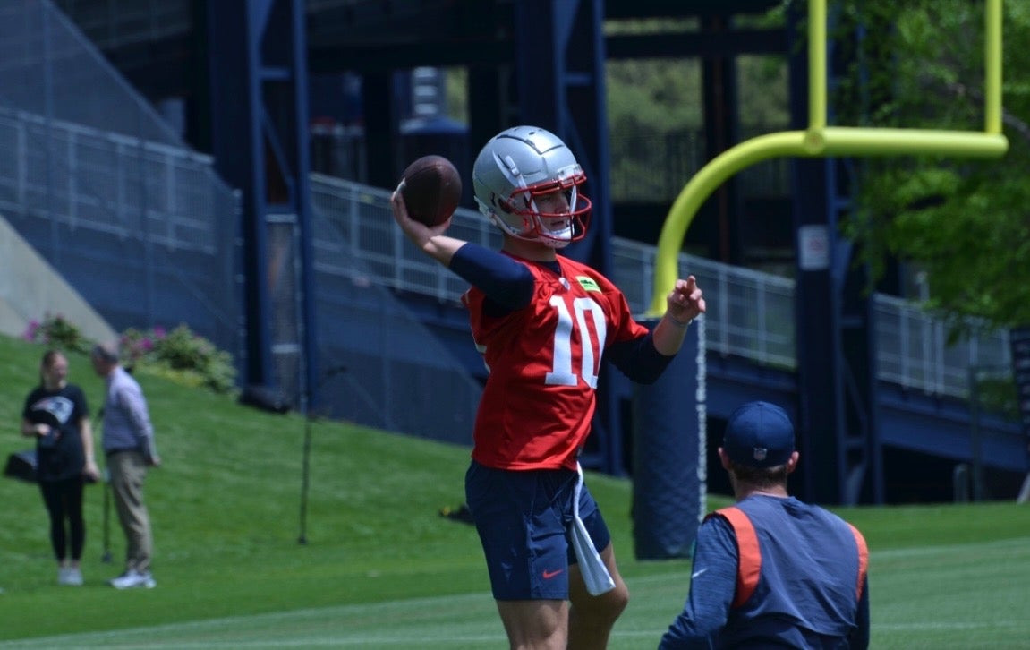 Monday, May 20 - Patriots QB throws that ball at OTAs