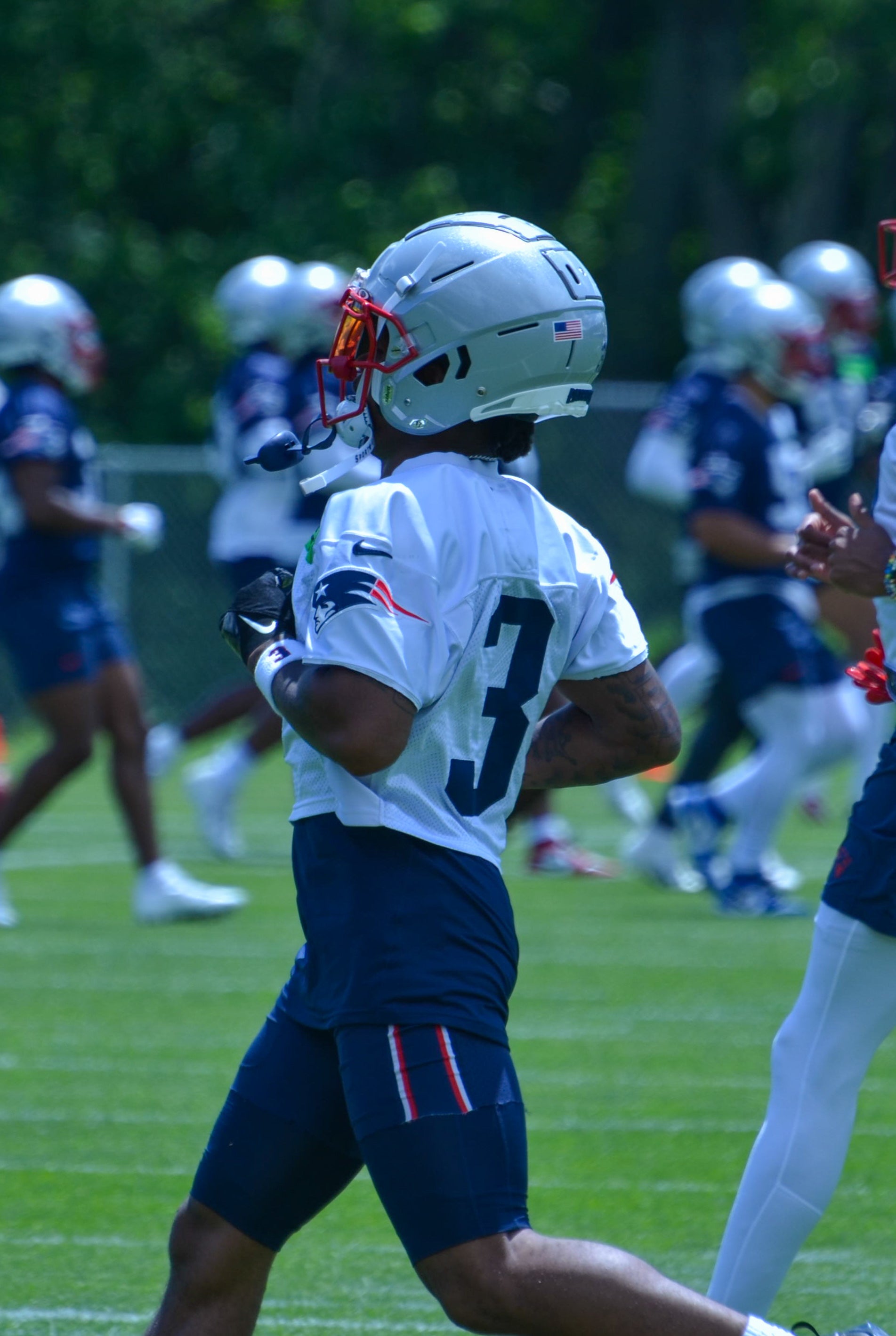 Patriots WR DeMario Douglas at OTAs - May 29, 2024