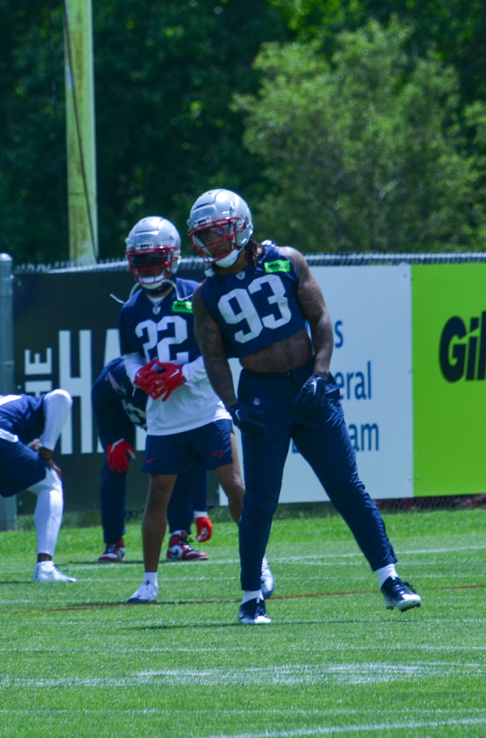 Patriots LB Oshane Ximines at OTAs - May 29, 2024