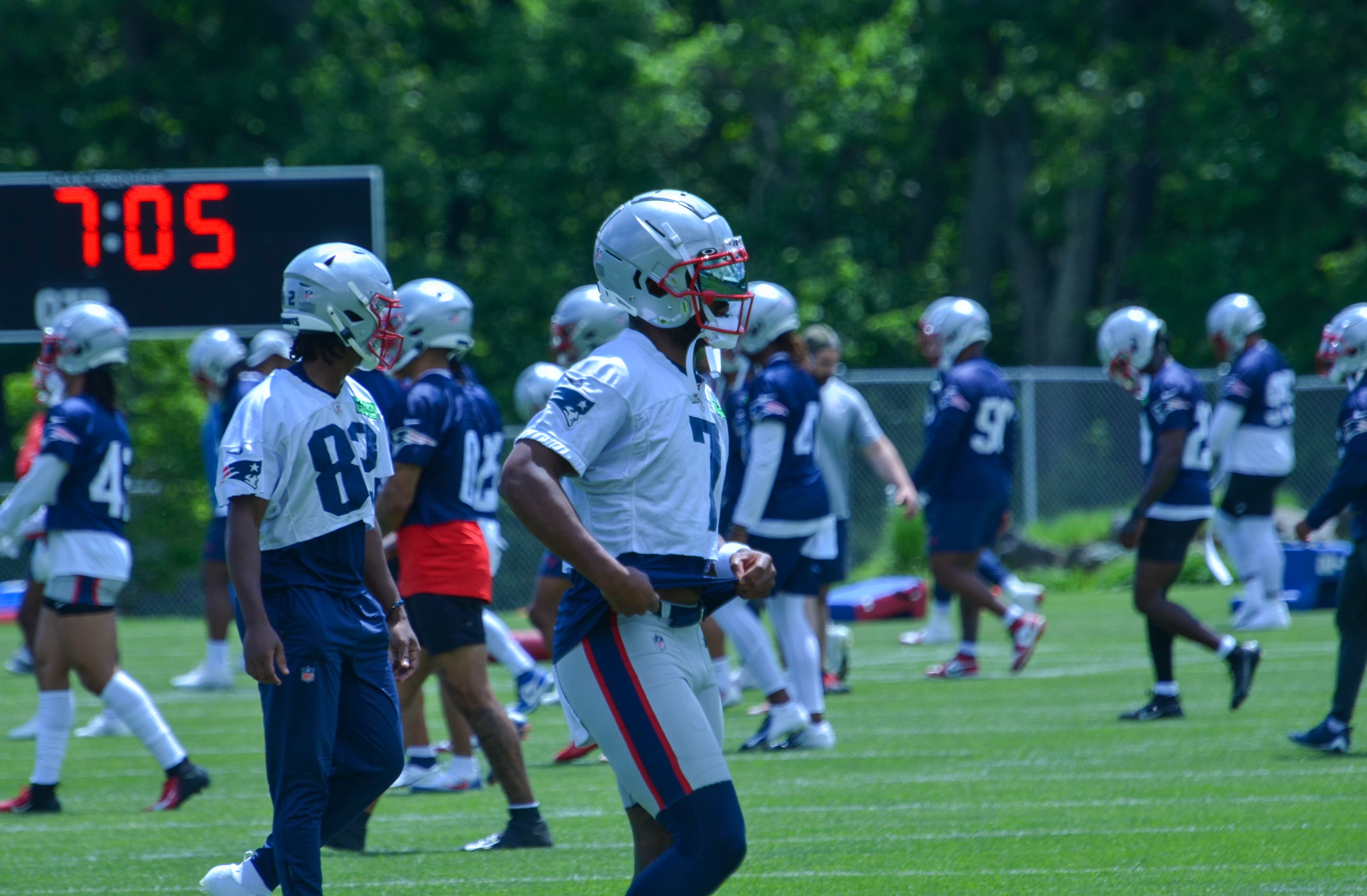 Patriots WR JuJu Smith-Schuster at OTAs - May 29, 2024