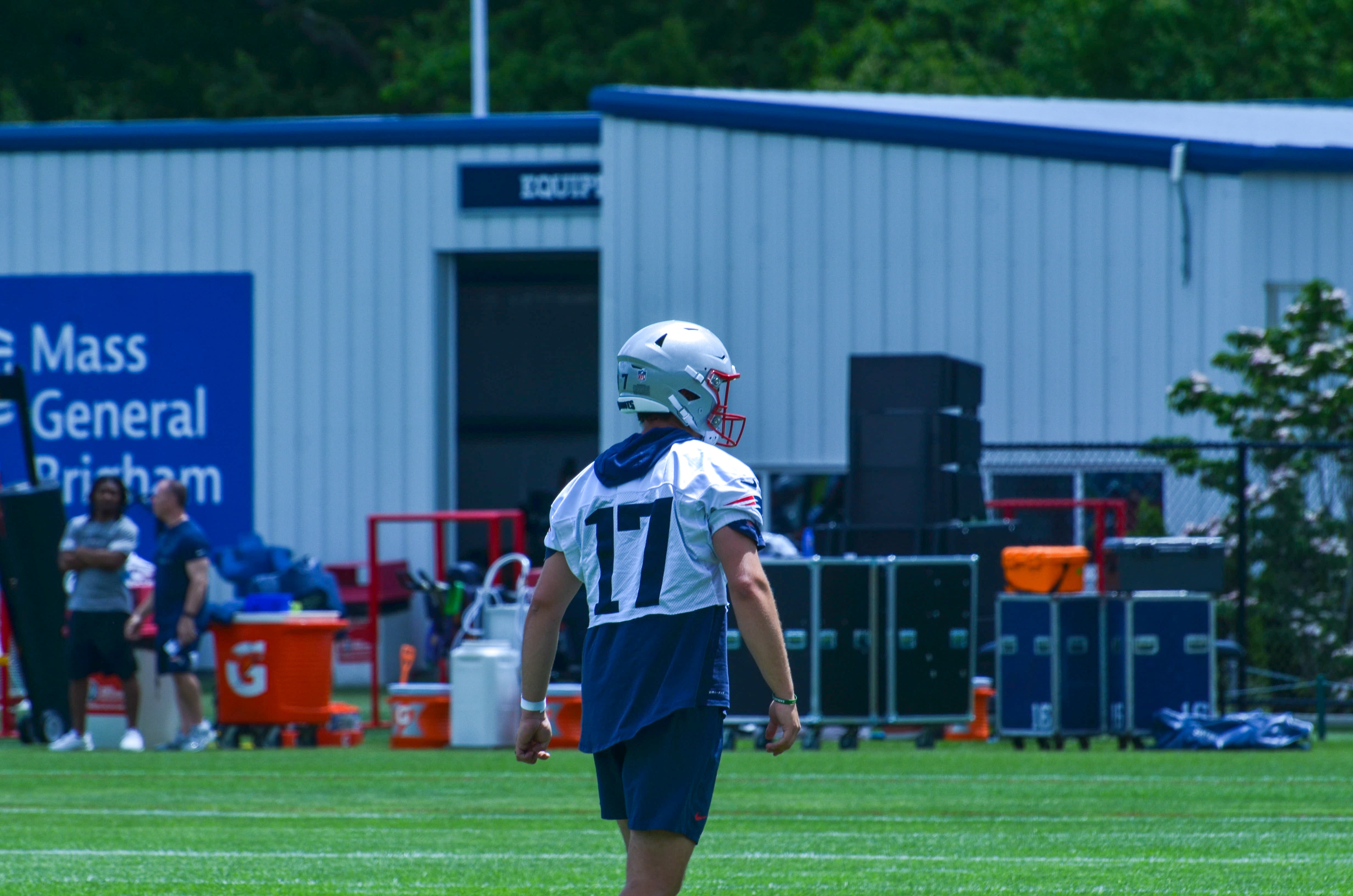 Patriots P Bryce Baringer at OTAs - May 29, 2024