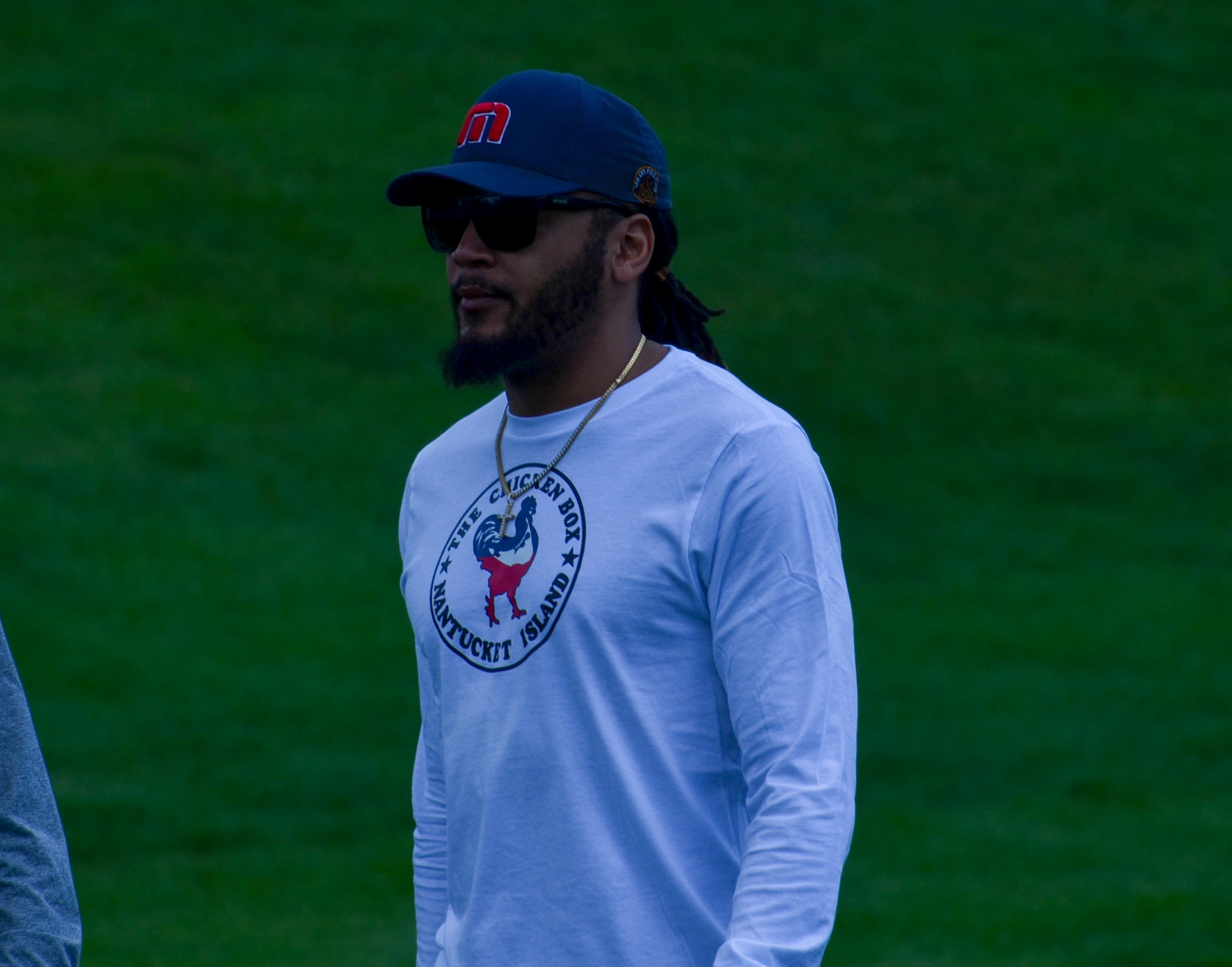 Former Patriots safety Patrick Chung at OTAs on Wednesday - May 29, 2024