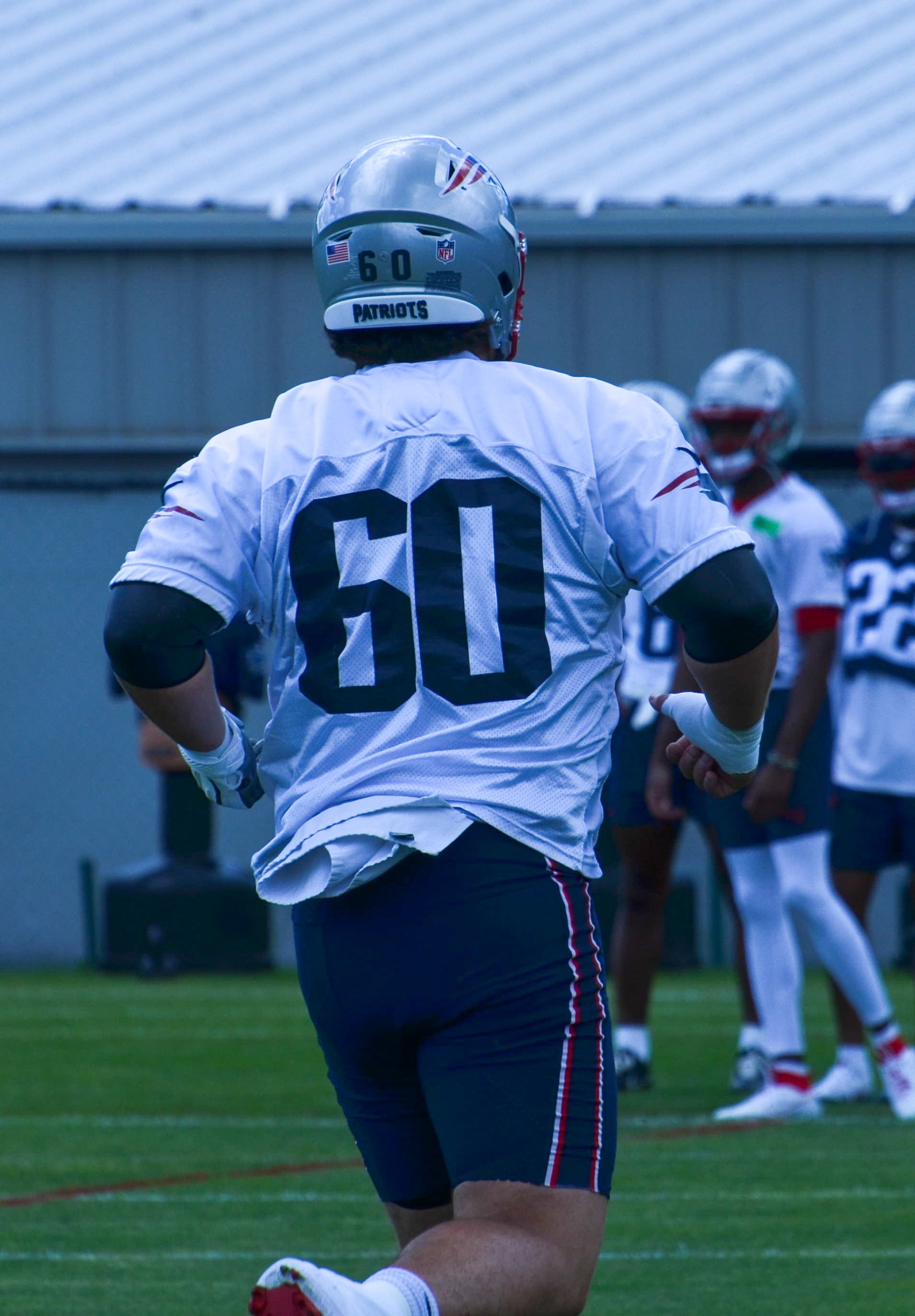 Patriots C David Andrews at OTAs - May 29, 2024