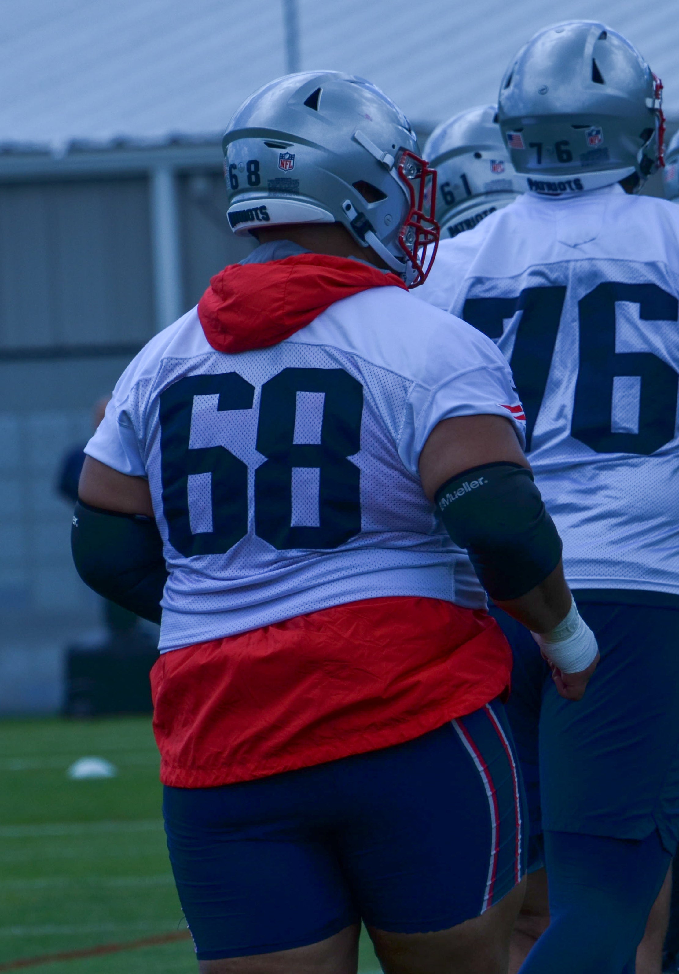 Patriots OL Atonio Mafi at OTAs - May 29, 2024