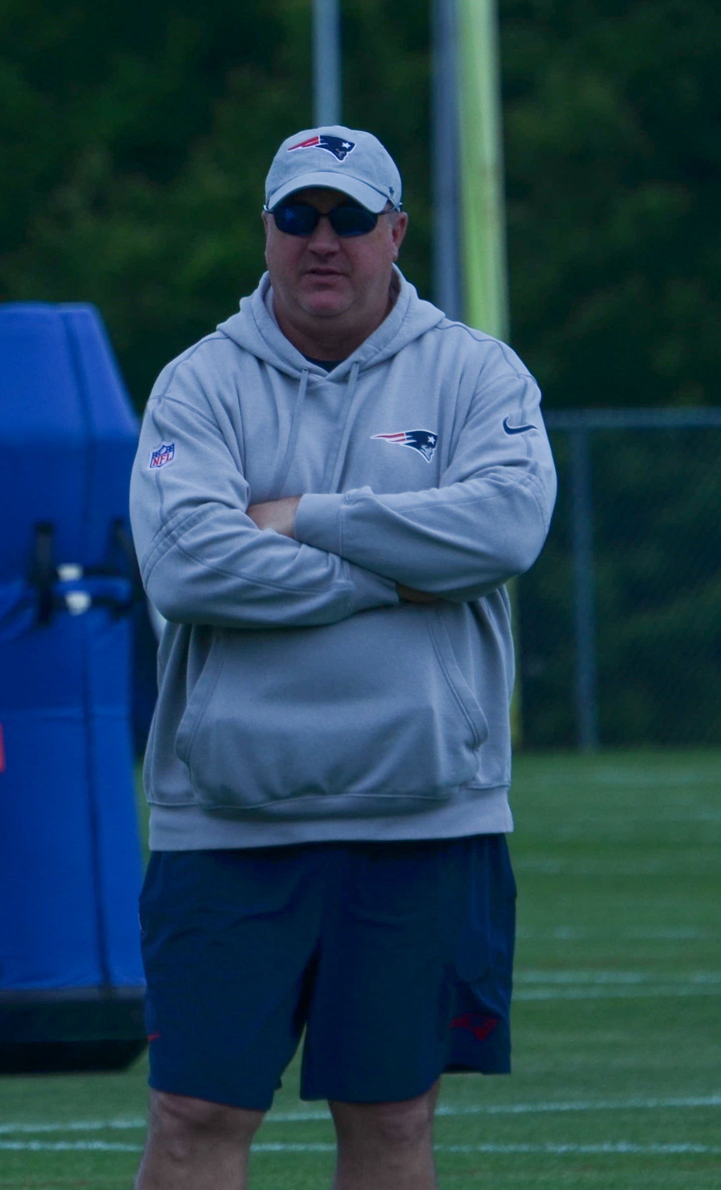 Patriots offensive coordinator Alex Van Pelt at OTAs - May 29, 2024