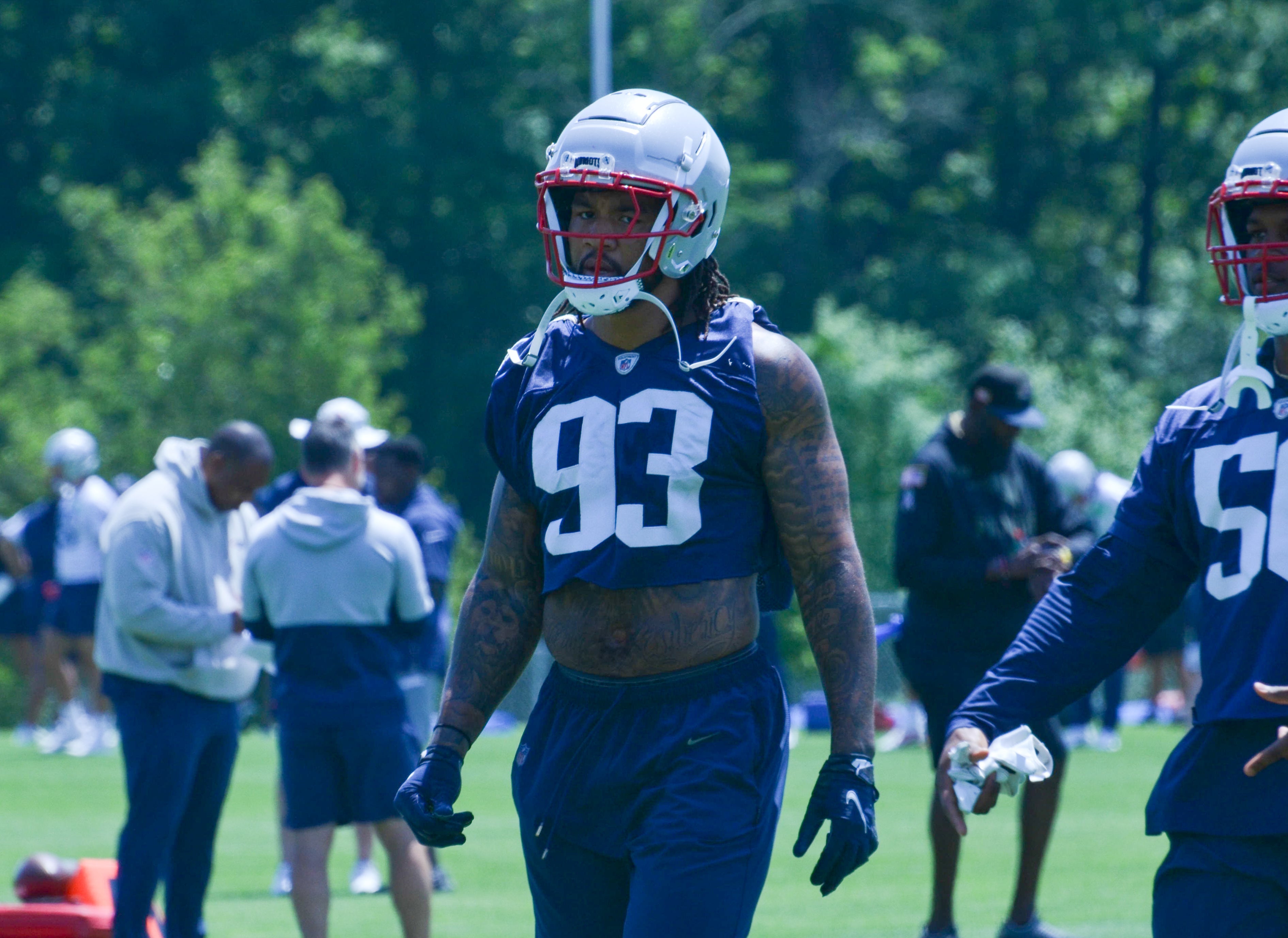 Patriots LB Oshane Ximines at OTAs - June 4, 2024