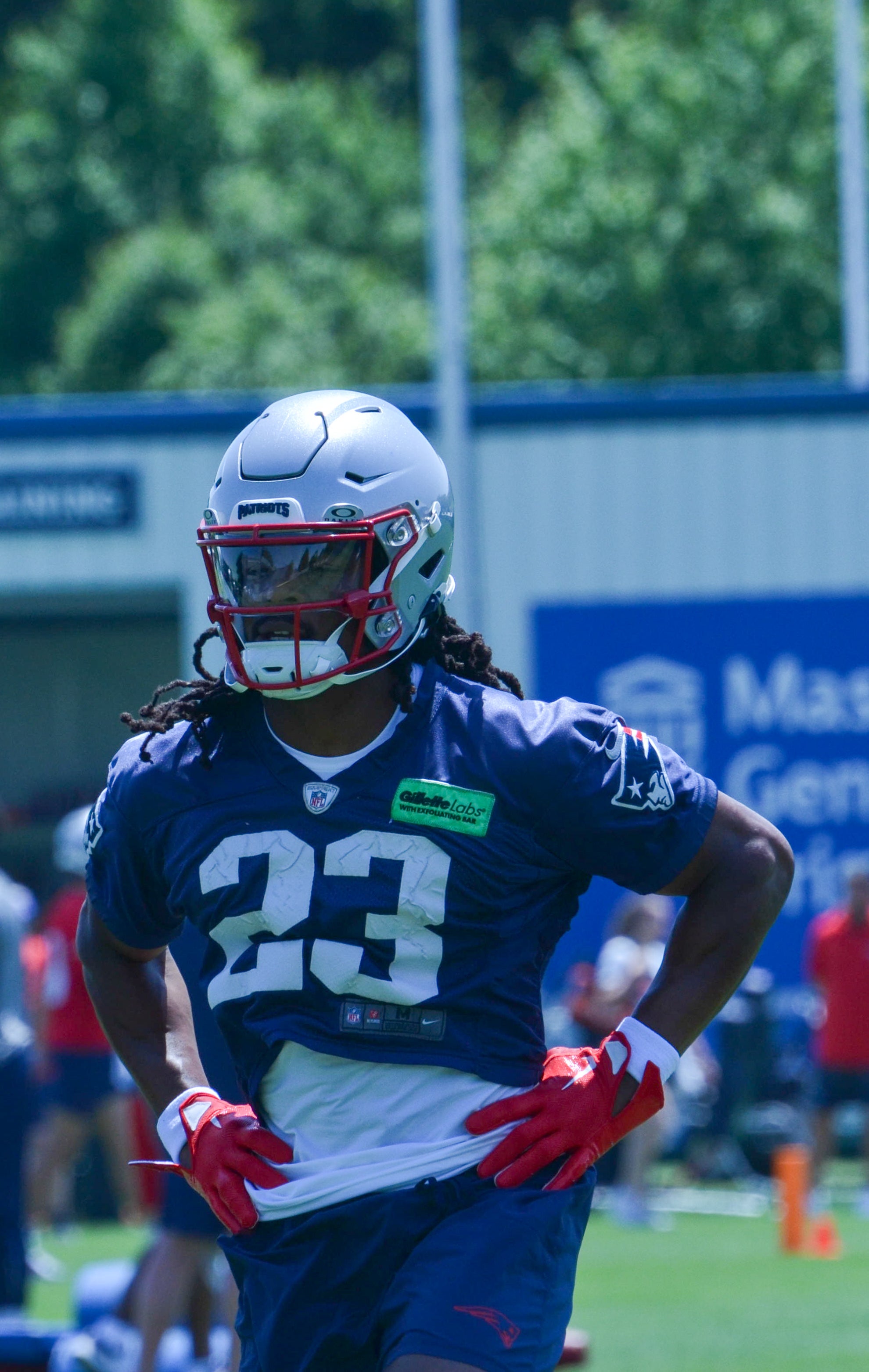Patriots S Kyle Dugger at OTAs - June 4, 2024