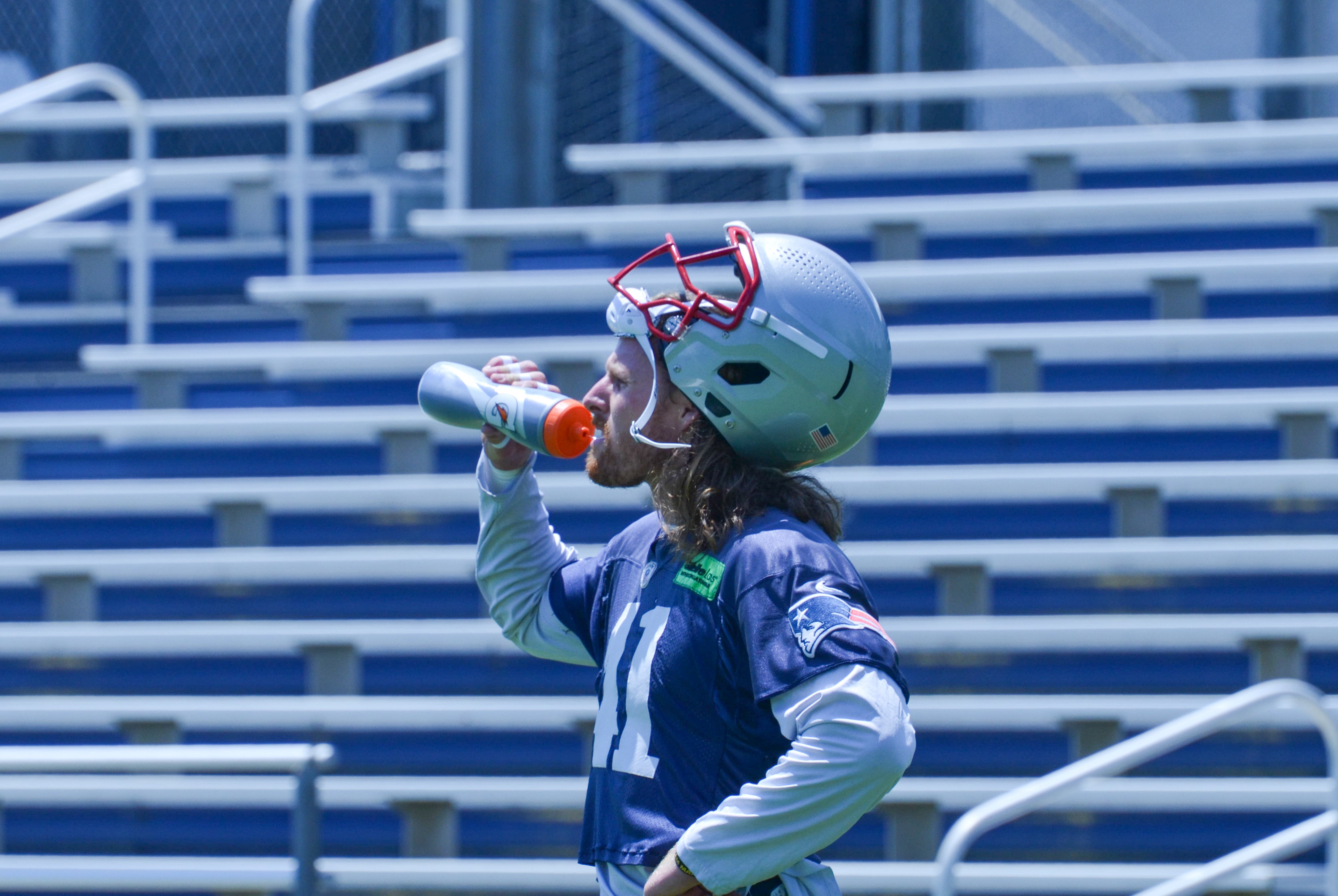 Patriots S Brenden Schooler at OTAs - June 4, 2024
