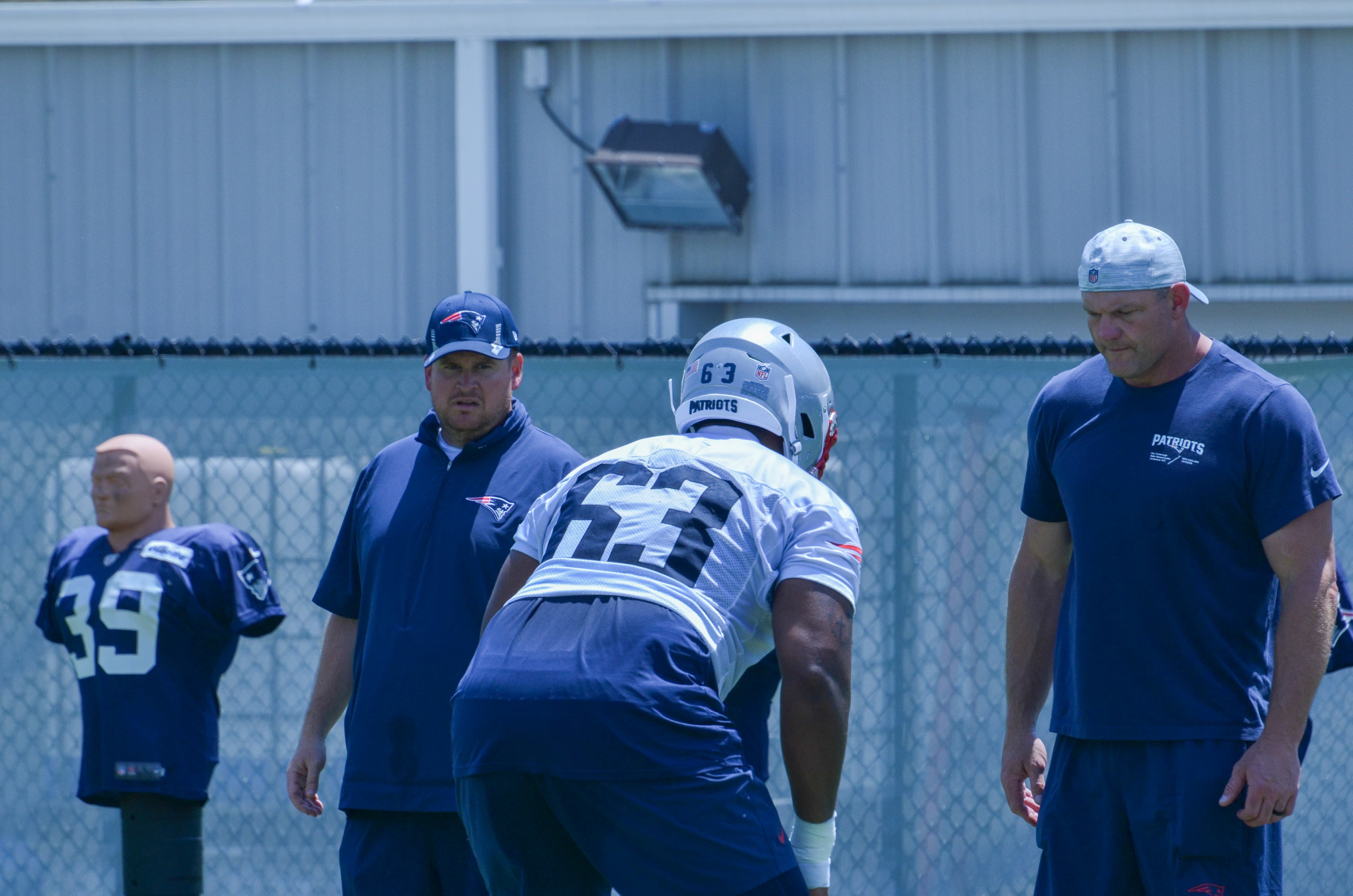 Patriots G Layden Robinson at OTAs - June 4, 2024