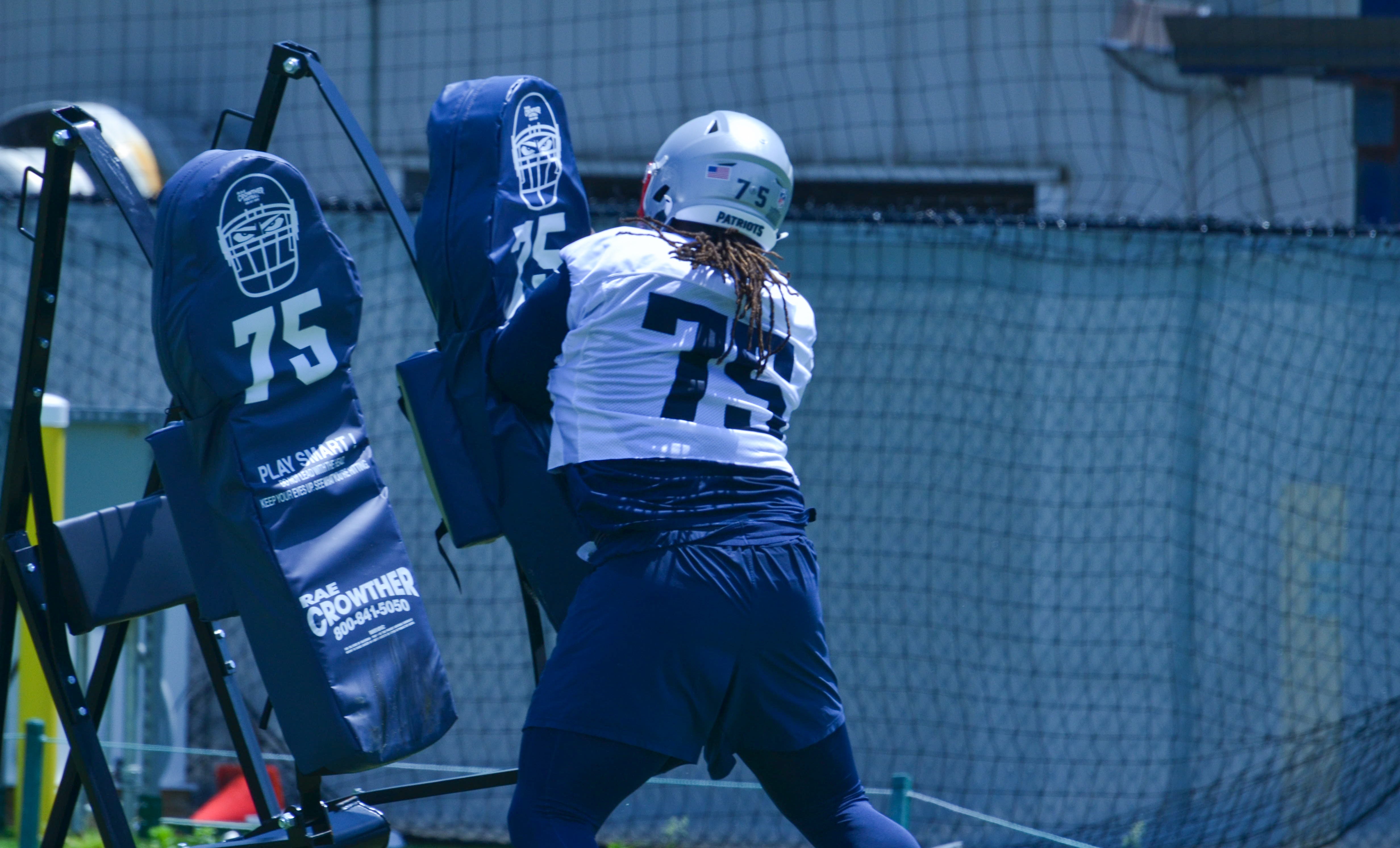 Patriots G Ryan Johnson at OTAs - June 4, 2024