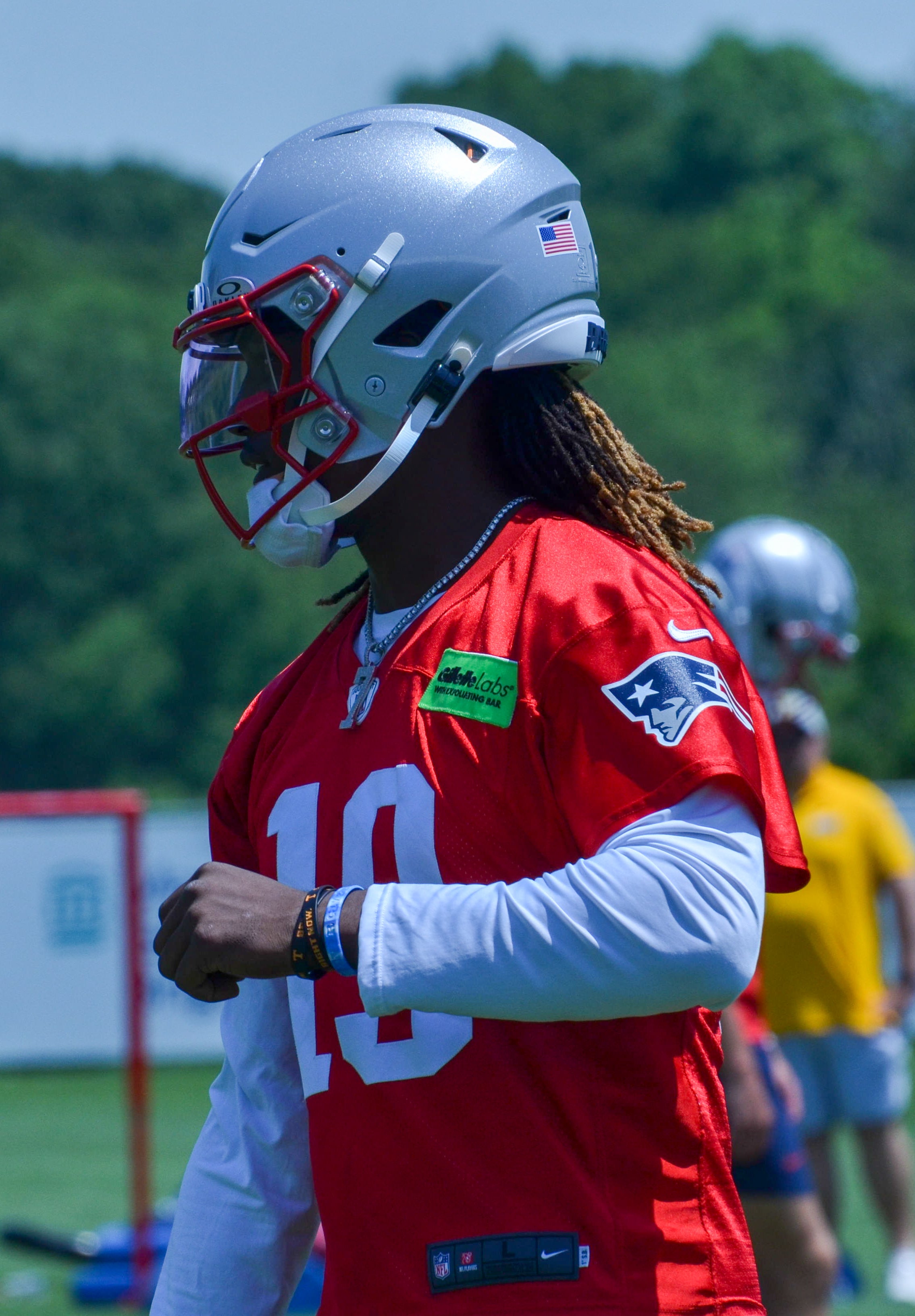 Patriots QB Joe Milton III at Tuesday's OTAs - June 4, 2024