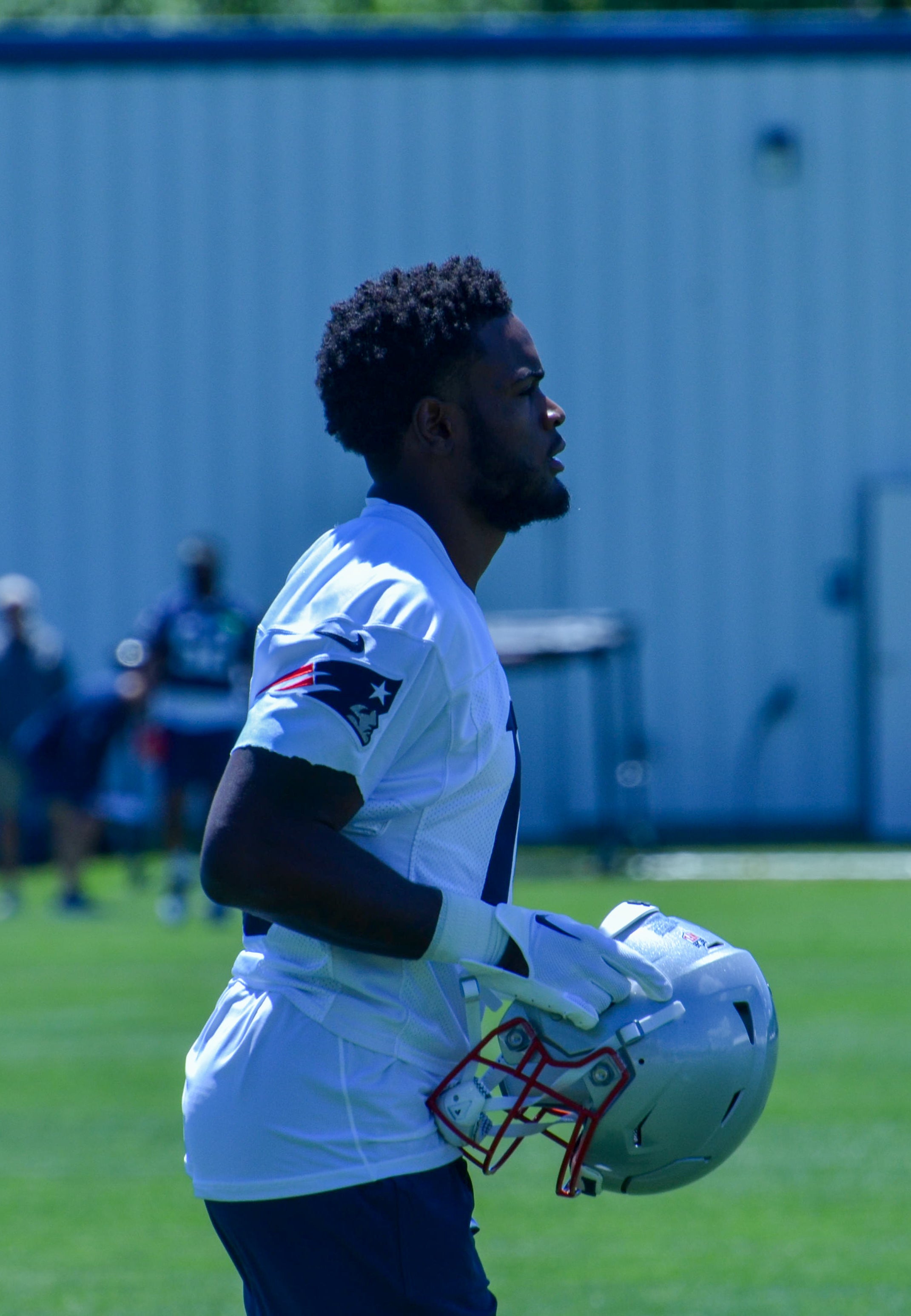 WR Rory Starkey (Tryout) practices with the Patriots during the first day of Mandatory Minicamp at Gillette Stadium - June 10, 2024