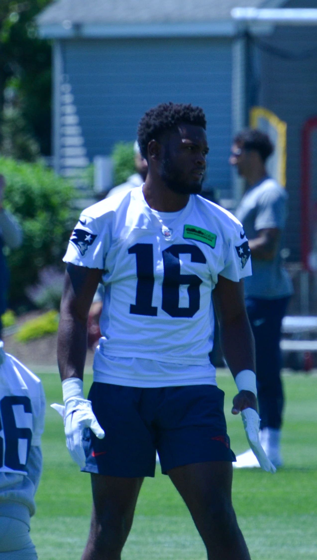 WR Rory Starkey (Tryout) practices with the Patriots during the first day of Mandatory Minicamp at Gillette Stadium - June 10, 2024
