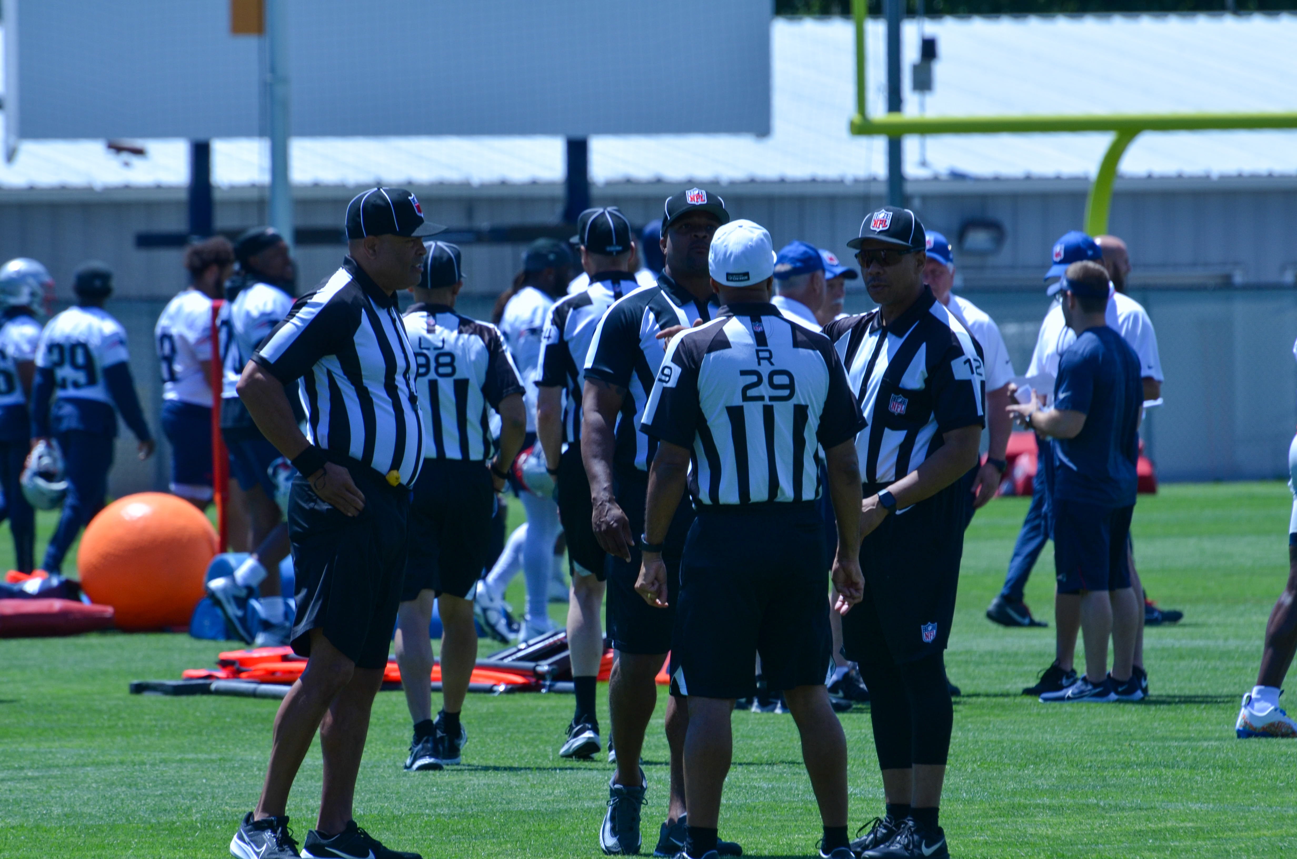 The Patriots had referees at Gillette Stadium for the first day of Mandatory Minicamp - June 10, 2024 