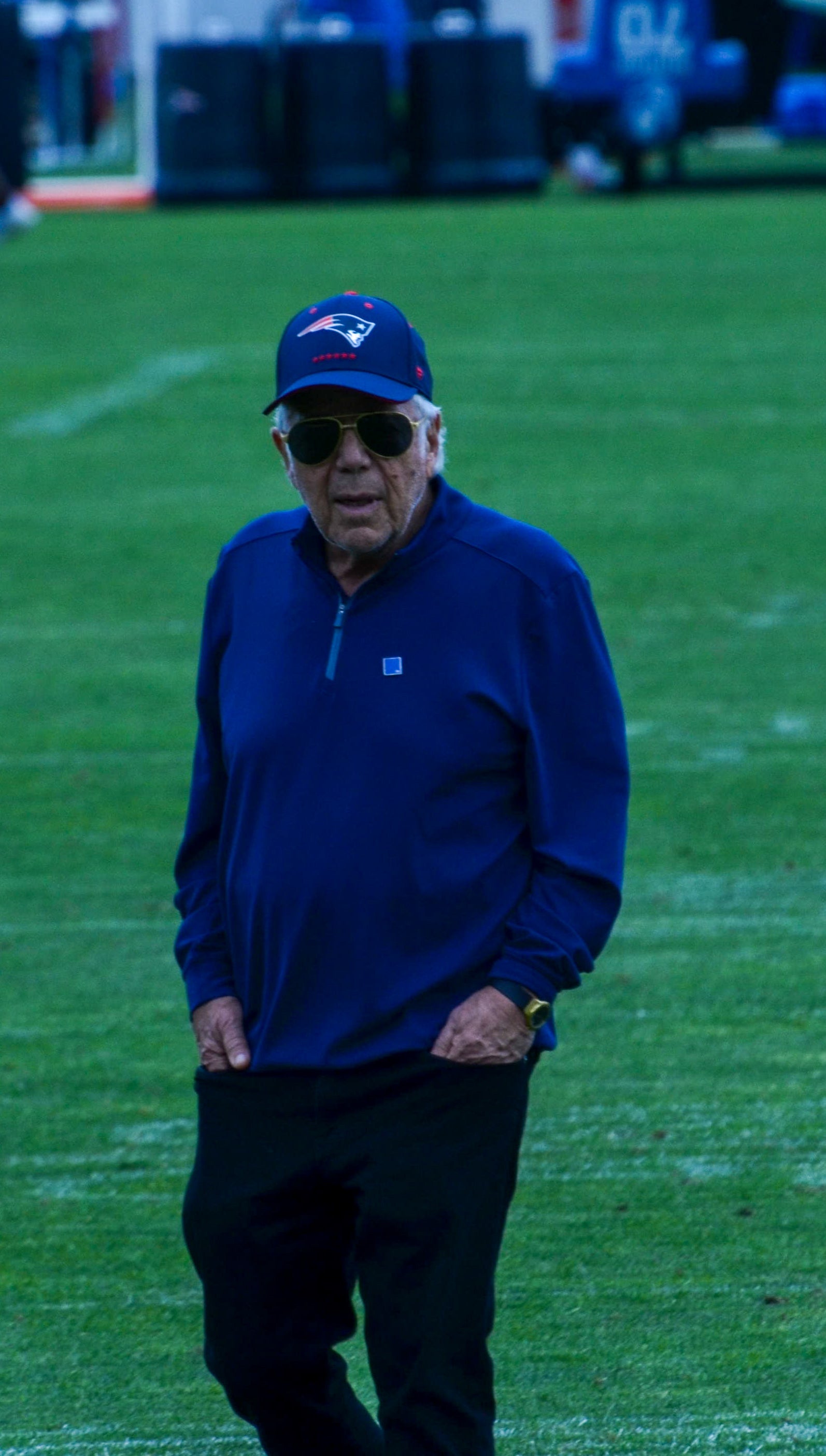 Patriots owner Robert Kraft at the first day of Mandatory Minicamp at Gillette Stadium - June 10, 2024