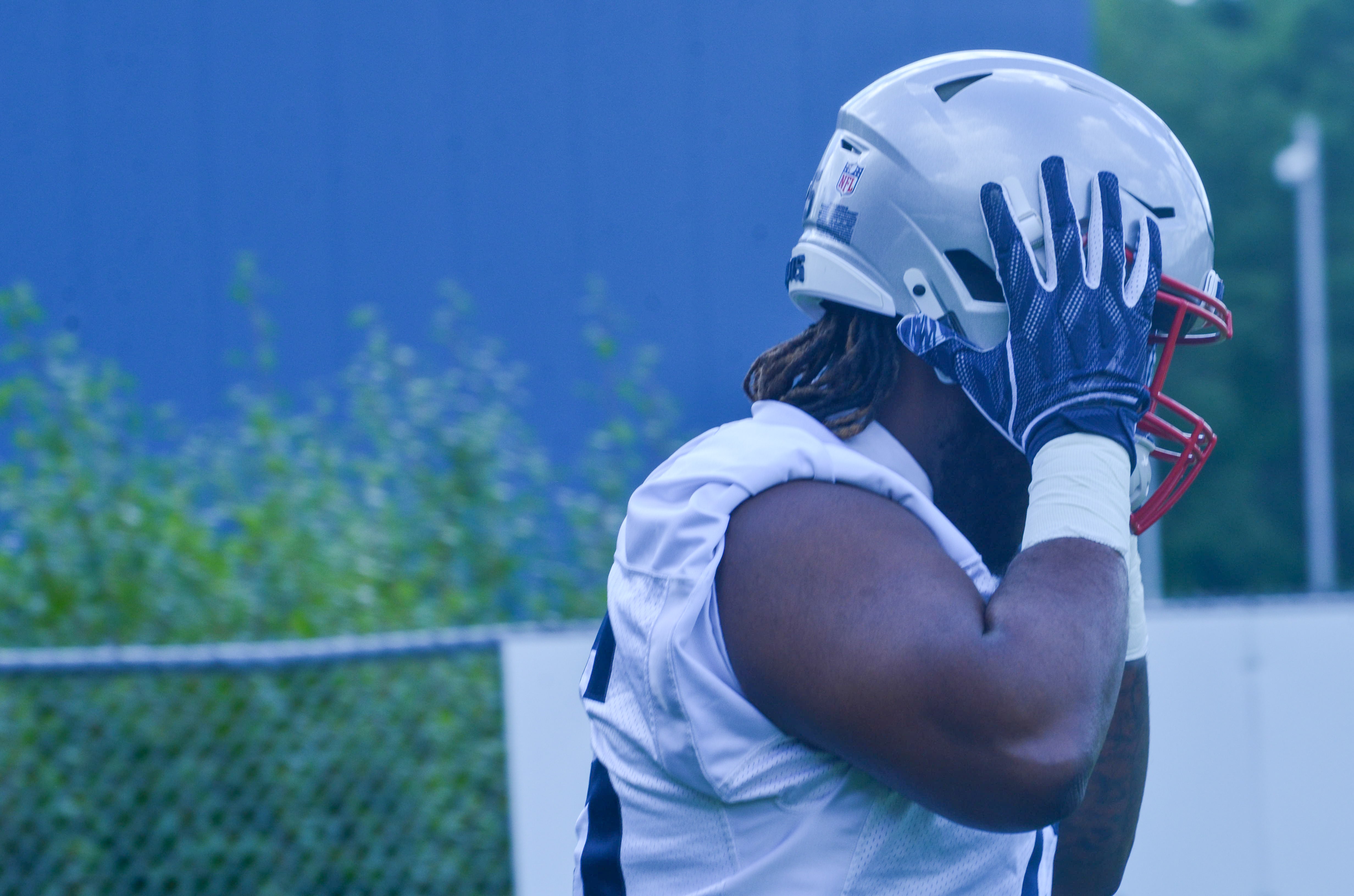 Patriots players arrives for the team's final day of mandatory minicamp - June 12, 2024