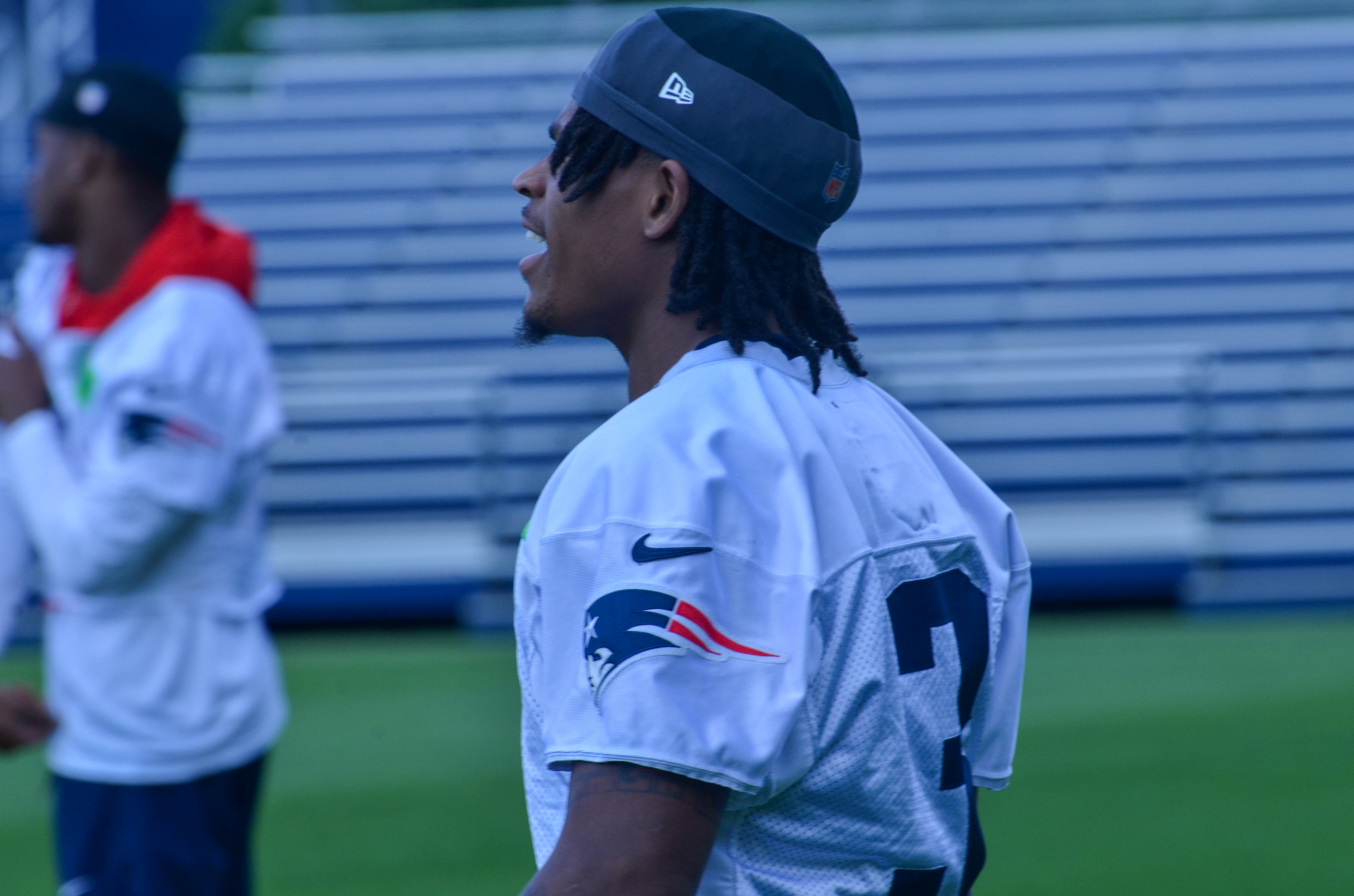 Patriots WR DeMario Douglas at the team's final day of mandatory minicamp - June 12, 2024