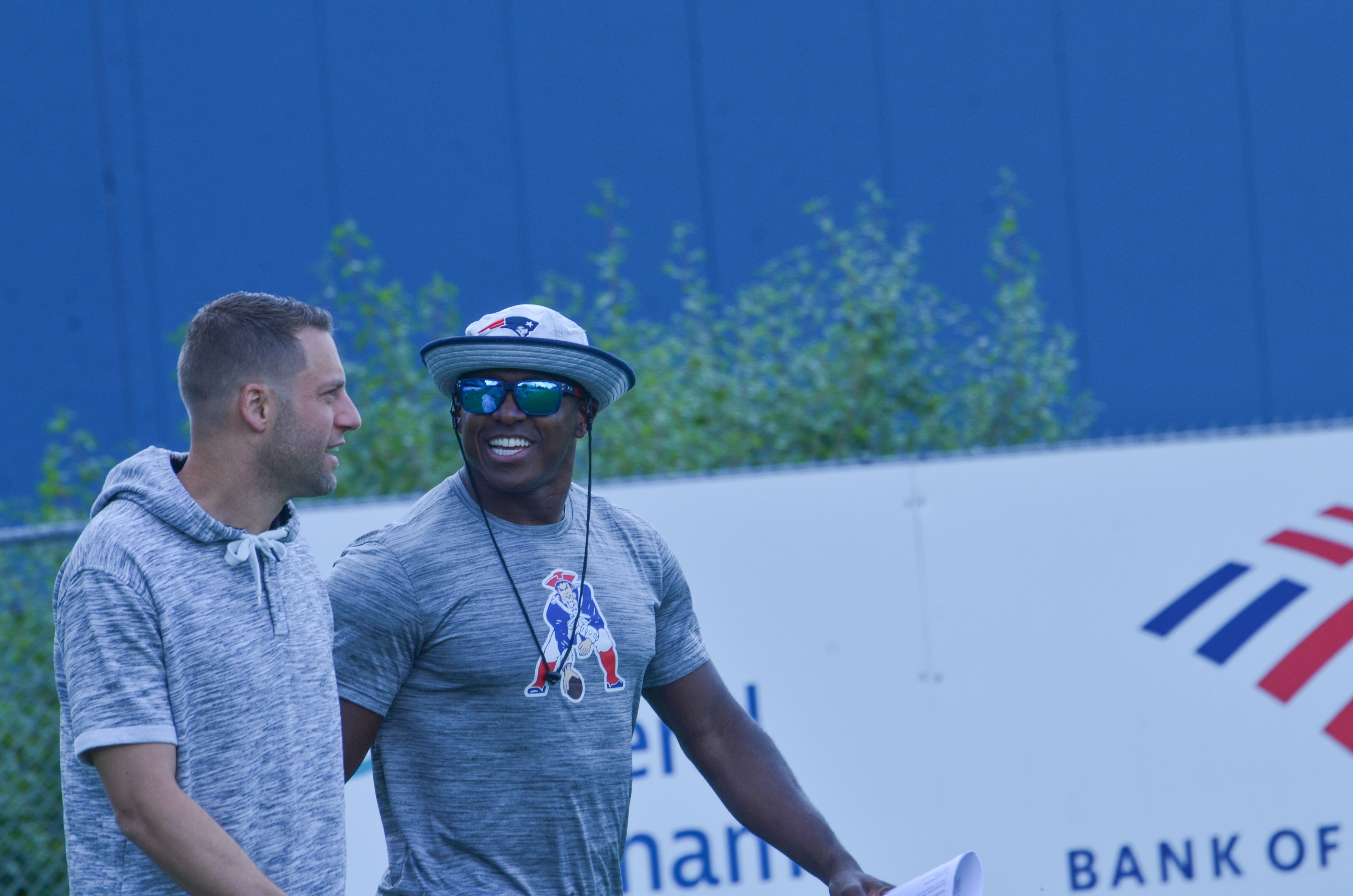 Patriots advisor Matthew Slater arrives for the final day of mandatory minicamp - June 12, 2024