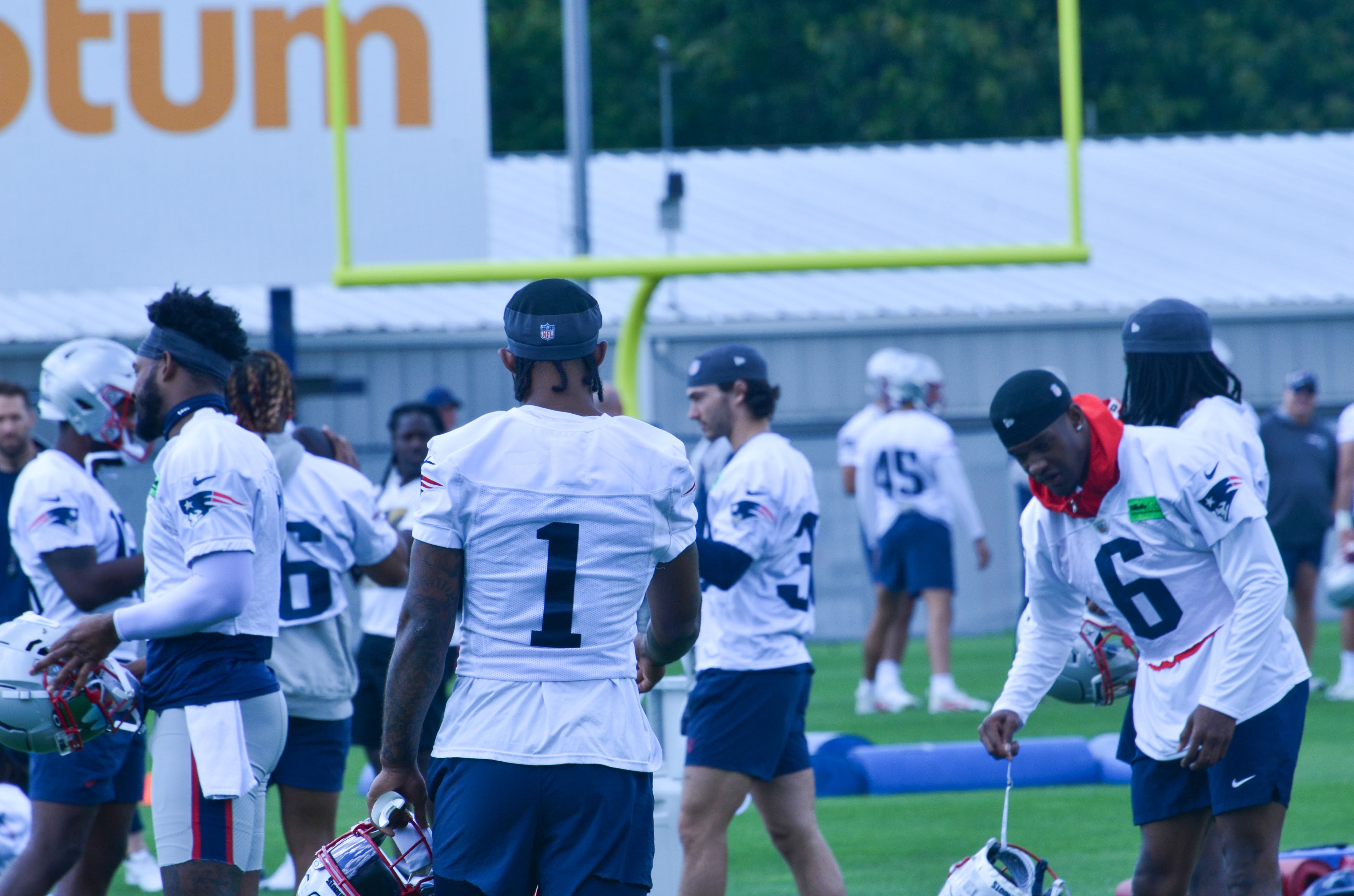 Patriots WR Ja'Lynn Polk during the final day of mandatory minicamp - June 12, 2024