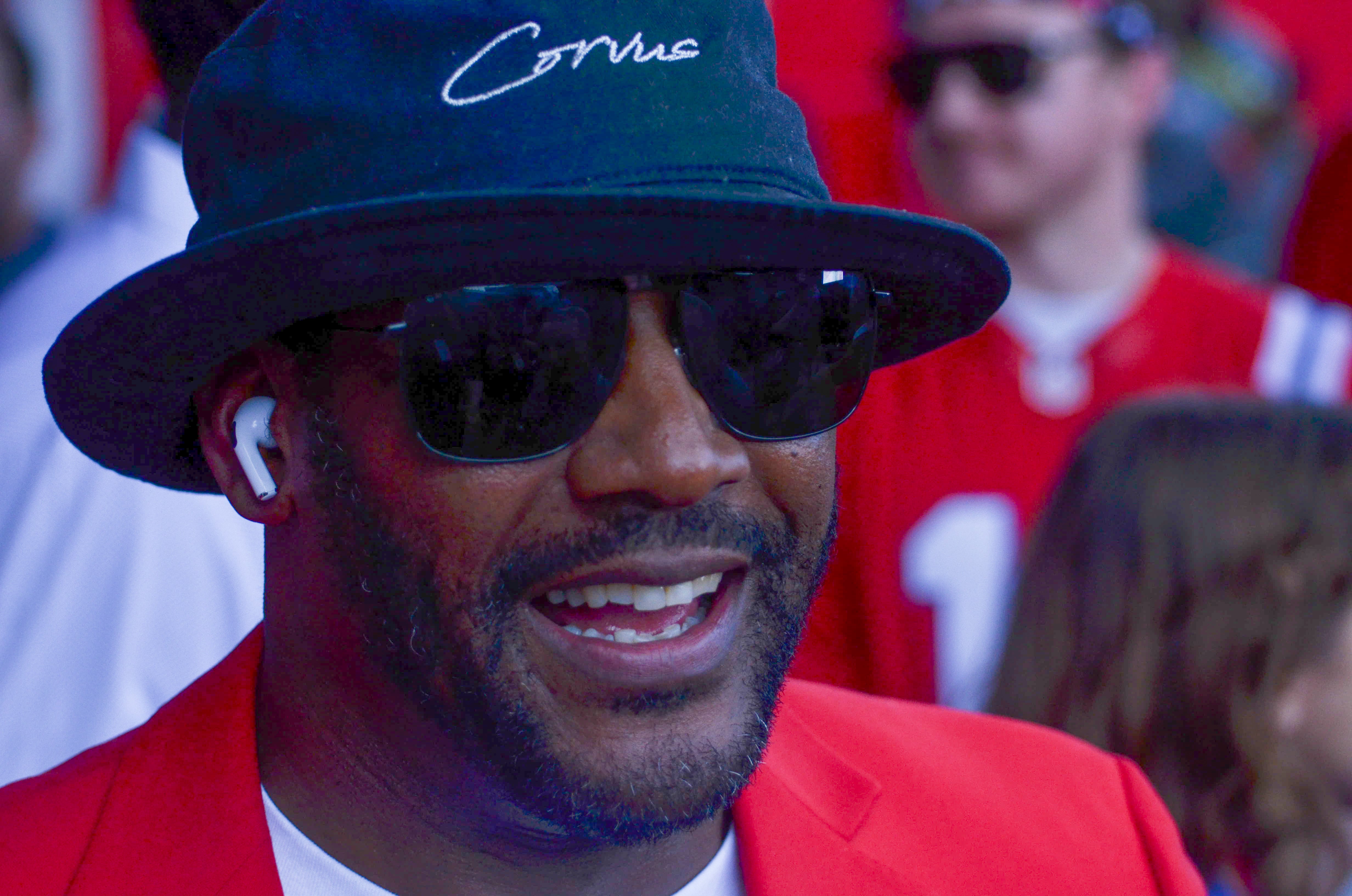 Patriots Hall of Famer Ty Law. Former teammates, coaches, friends, family, and 60,000 fans were at Gillette Stadium for the induction of Tom Brady into the New England Patriots Hall of Fame Wednesday, June 12 in Foxborough, Mass.
