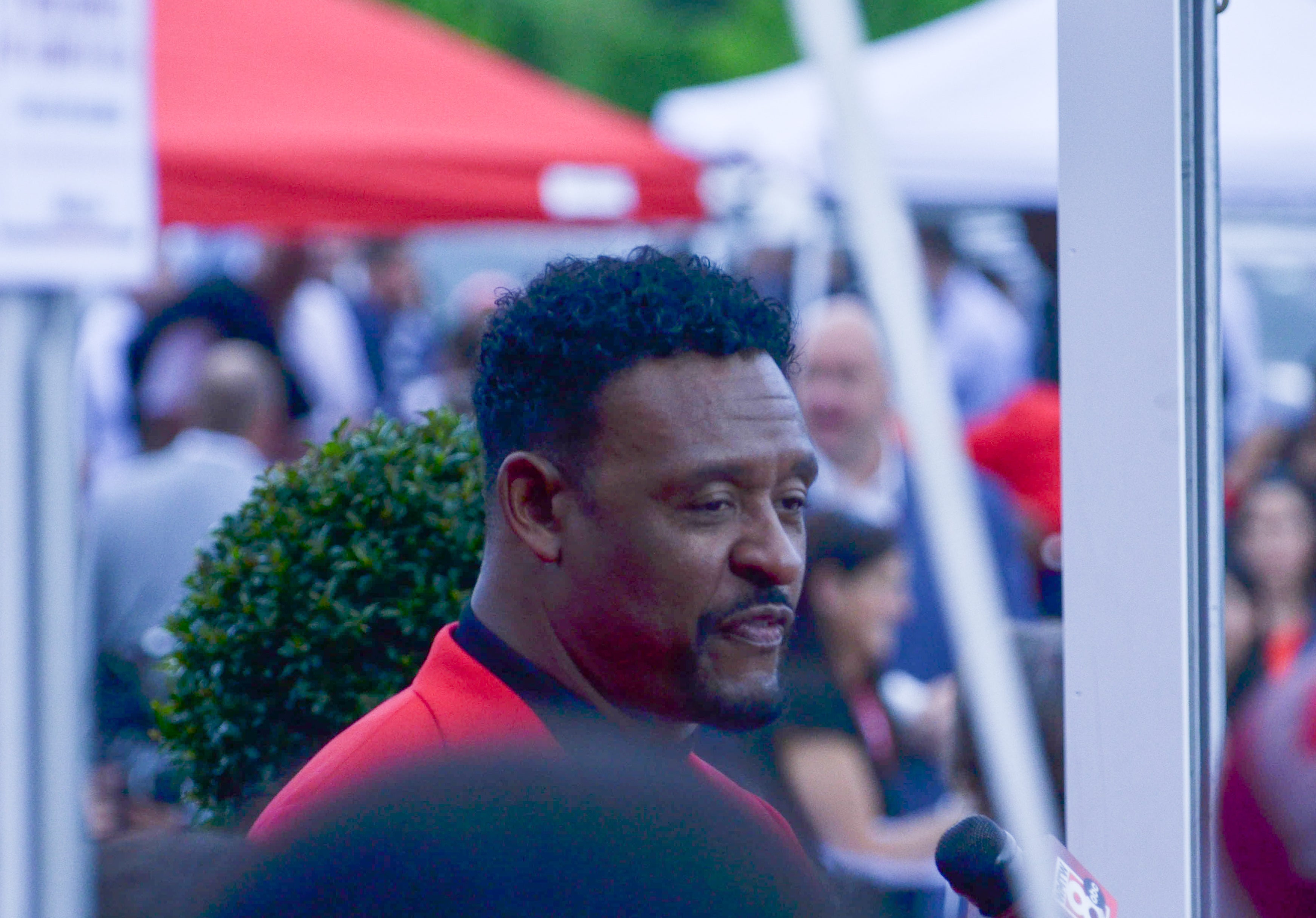 Patriots Hall of Famer Willie McGinest. Former teammates, coaches, friends, family, and 60,000 fans were at Gillette Stadium for the induction of Tom Brady into the New England Patriots Hall of Fame Wednesday, June 12 in Foxborough, Mass.