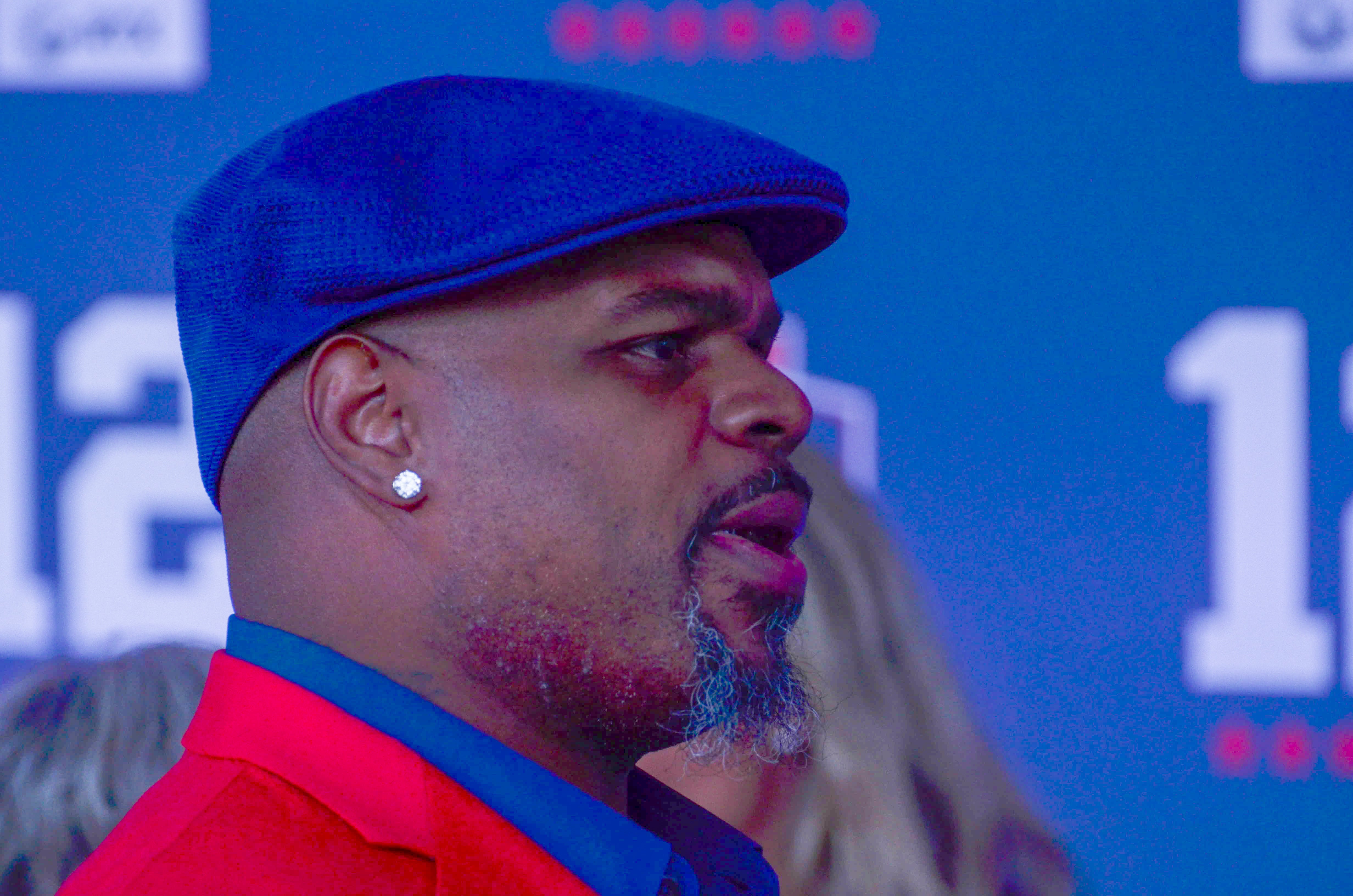Patriots Hall of Famer Vince Wilfork. Former teammates, coaches, friends, family, and 60,000 fans were at Gillette Stadium for the induction of Tom Brady into the New England Patriots Hall of Fame Wednesday, June 12 in Foxborough, Mass.