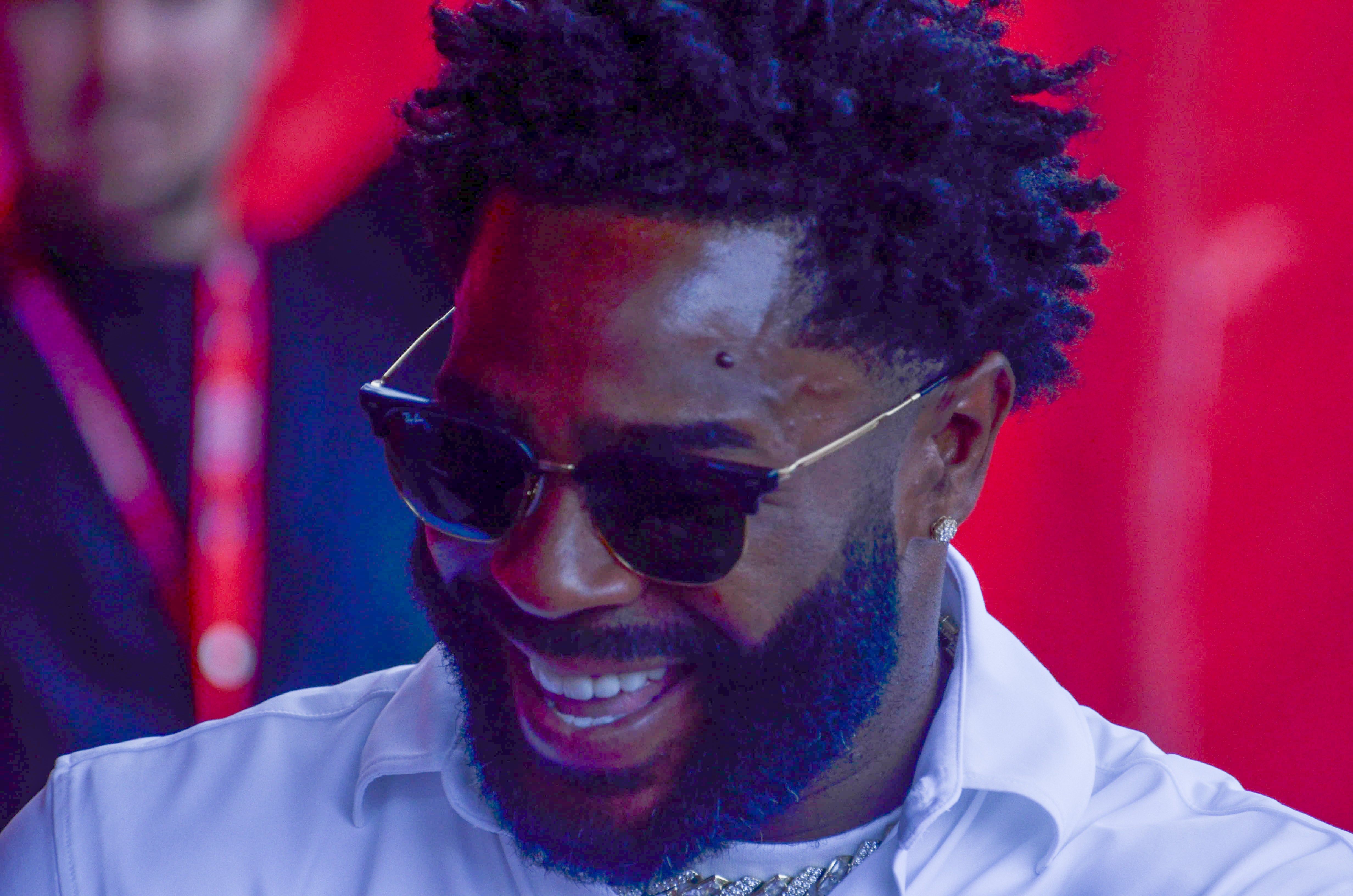 Former Patriots cornerback Malcolm Butler. Former teammates, coaches, friends, family, and 60,000 fans were at Gillette Stadium for the induction of Tom Brady into the New England Patriots Hall of Fame Wednesday, June 12 in Foxborough, Mass.