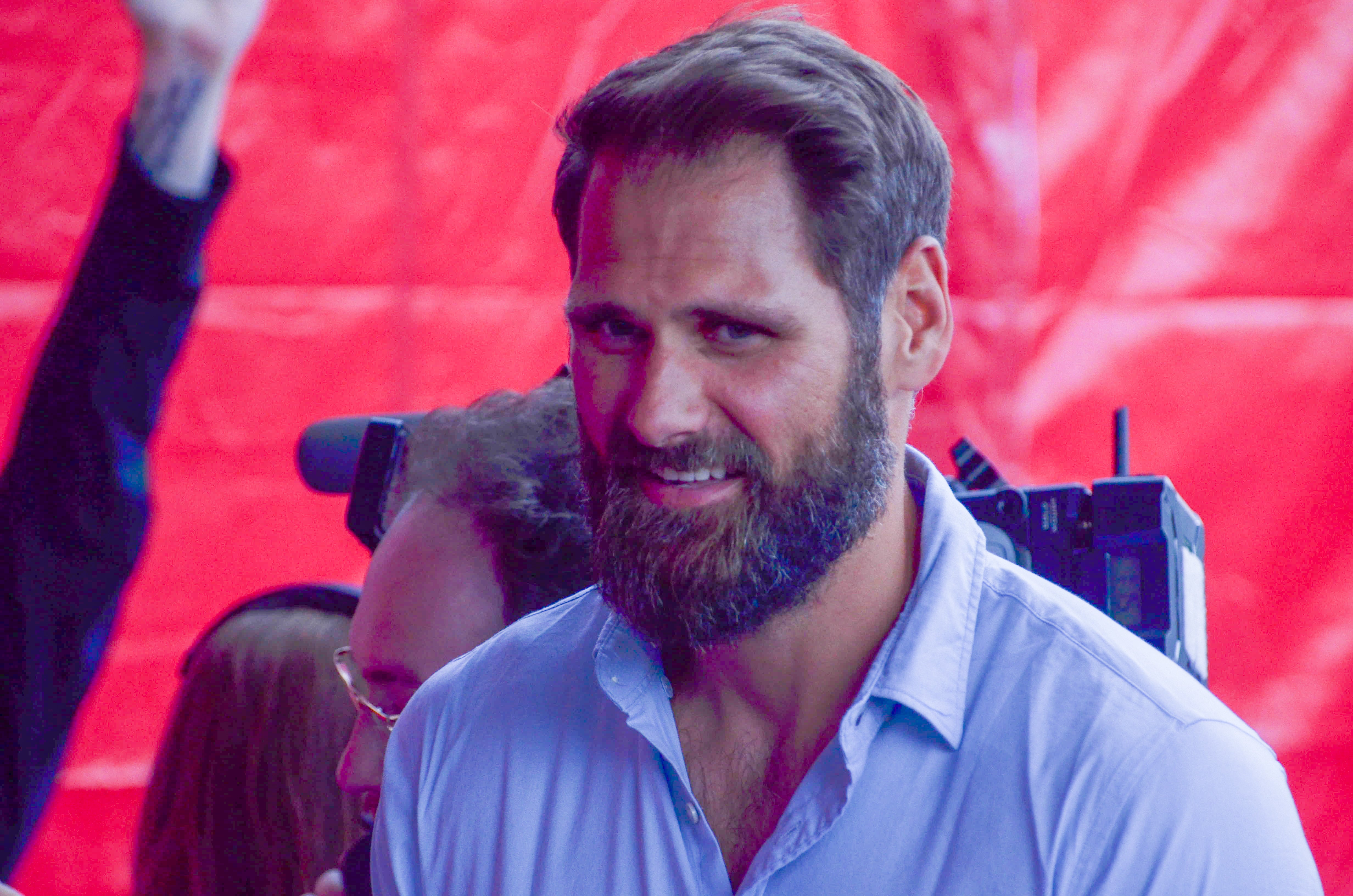 Former Patriots offensive tackle Sebastian Vollmer. Former teammates, coaches, friends, family, and 60,000 fans were at Gillette Stadium for the induction of Tom Brady into the New England Patriots Hall of Fame Wednesday, June 12 in Foxborough, Mass.