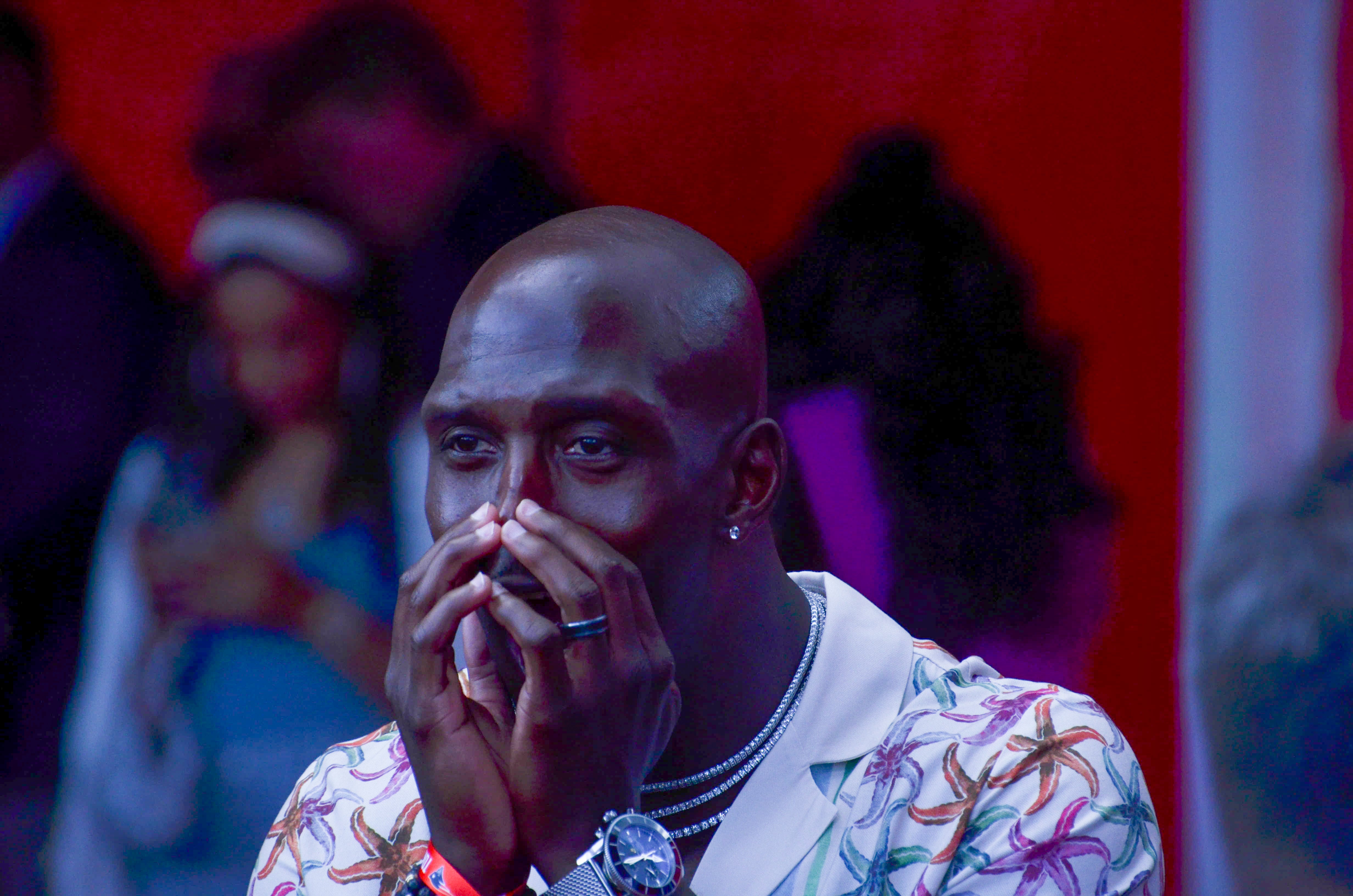 Former Patriots safety Devin McCourty. Former teammates, coaches, friends, family, and 60,000 fans were at Gillette Stadium for the induction of Tom Brady into the New England Patriots Hall of Fame Wednesday, June 12 in Foxborough, Mass.