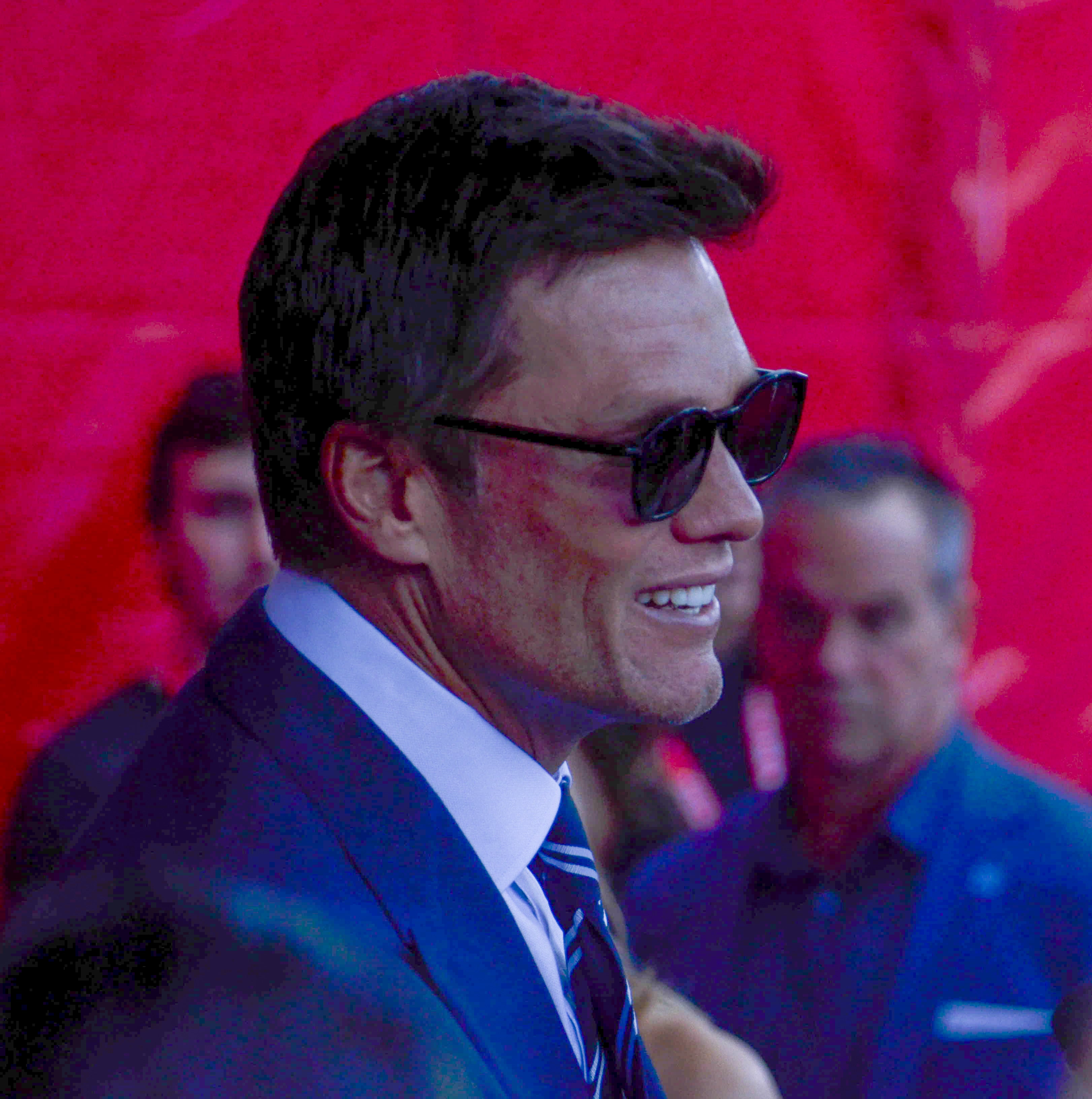 Patriots Legend Tom Brady. Former teammates, coaches, friends, family, and 60,000 fans were at Gillette Stadium for the induction of Tom Brady into the New England Patriots Hall of Fame Wednesday, June 12 in Foxborough, Mass.