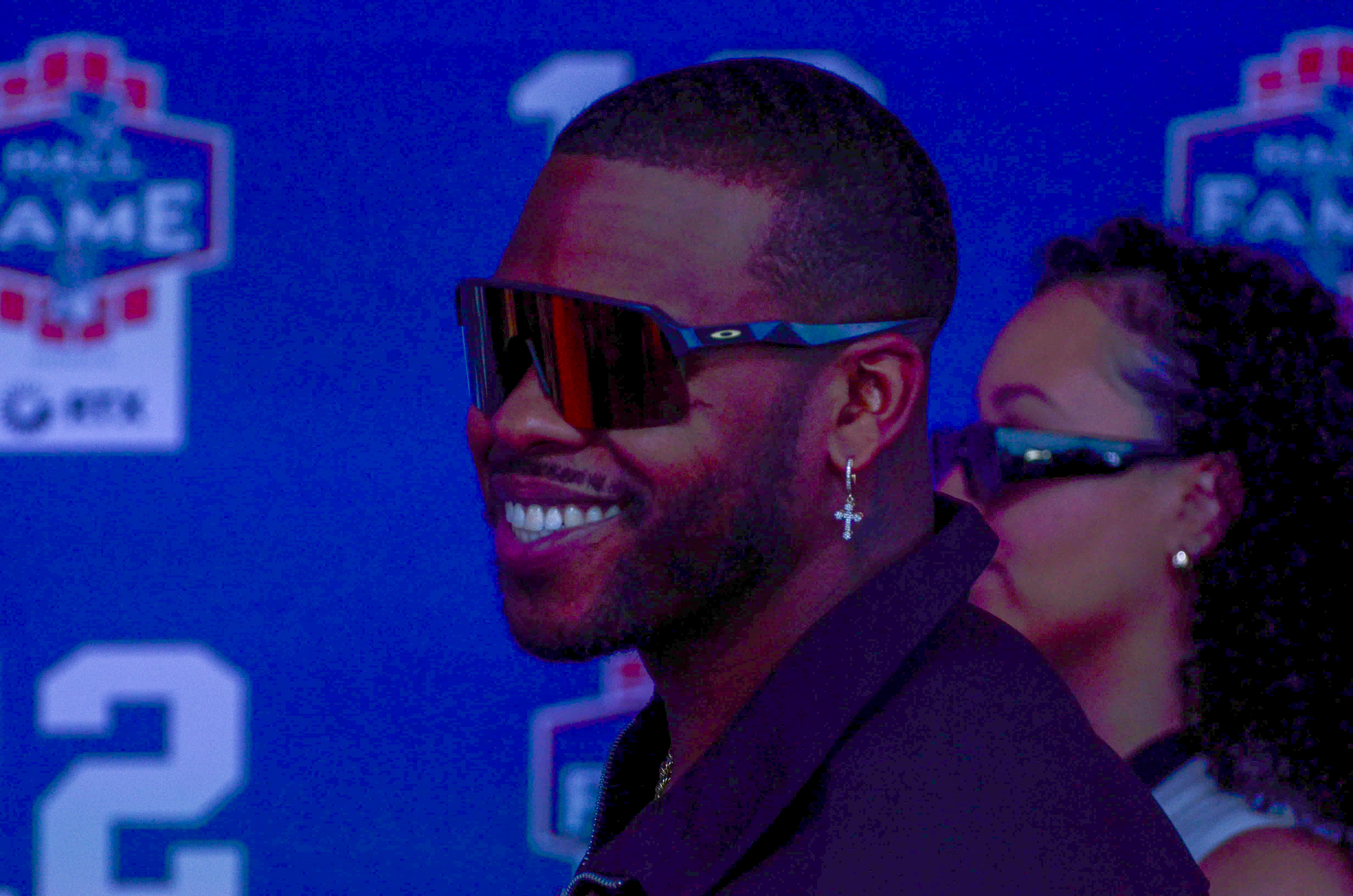 Former Patriots running back Damien Harris. Former teammates, coaches, friends, family, and 60,000 fans were at Gillette Stadium for the induction of Tom Brady into the New England Patriots Hall of Fame Wednesday, June 12 in Foxborough, Mass.