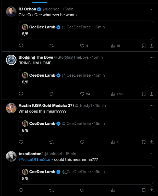 Cowboys Nation reacts to CeeDee Lamb's cryptic tweet.