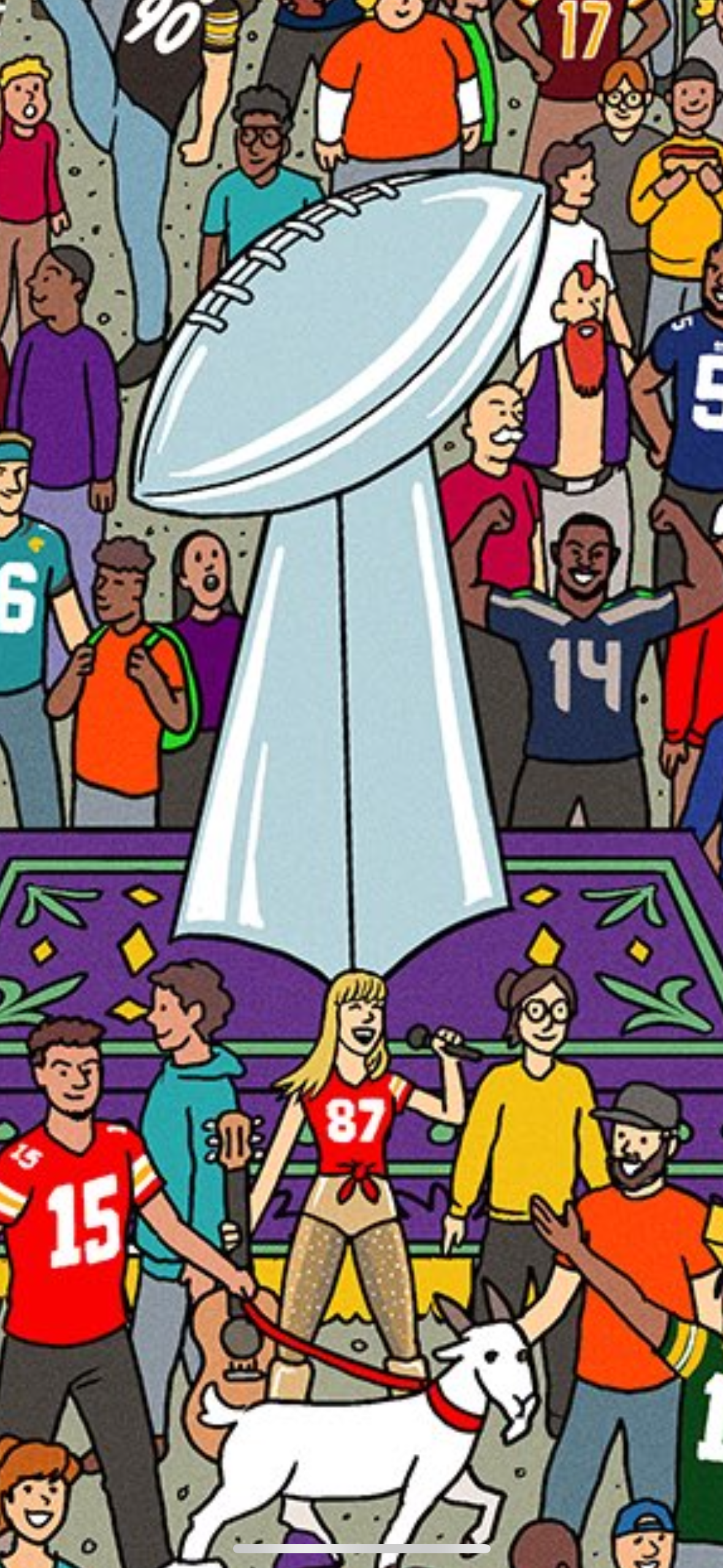 Taylor Swift is featured in Sunday Night Football on NBC's social media post to celebrate the start of the 2024 NFL season.