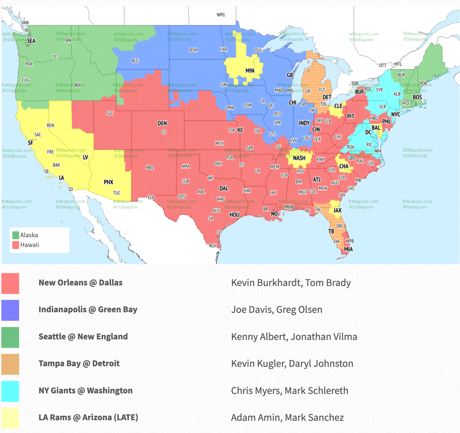 Patriot Broadcast Map Week 2
